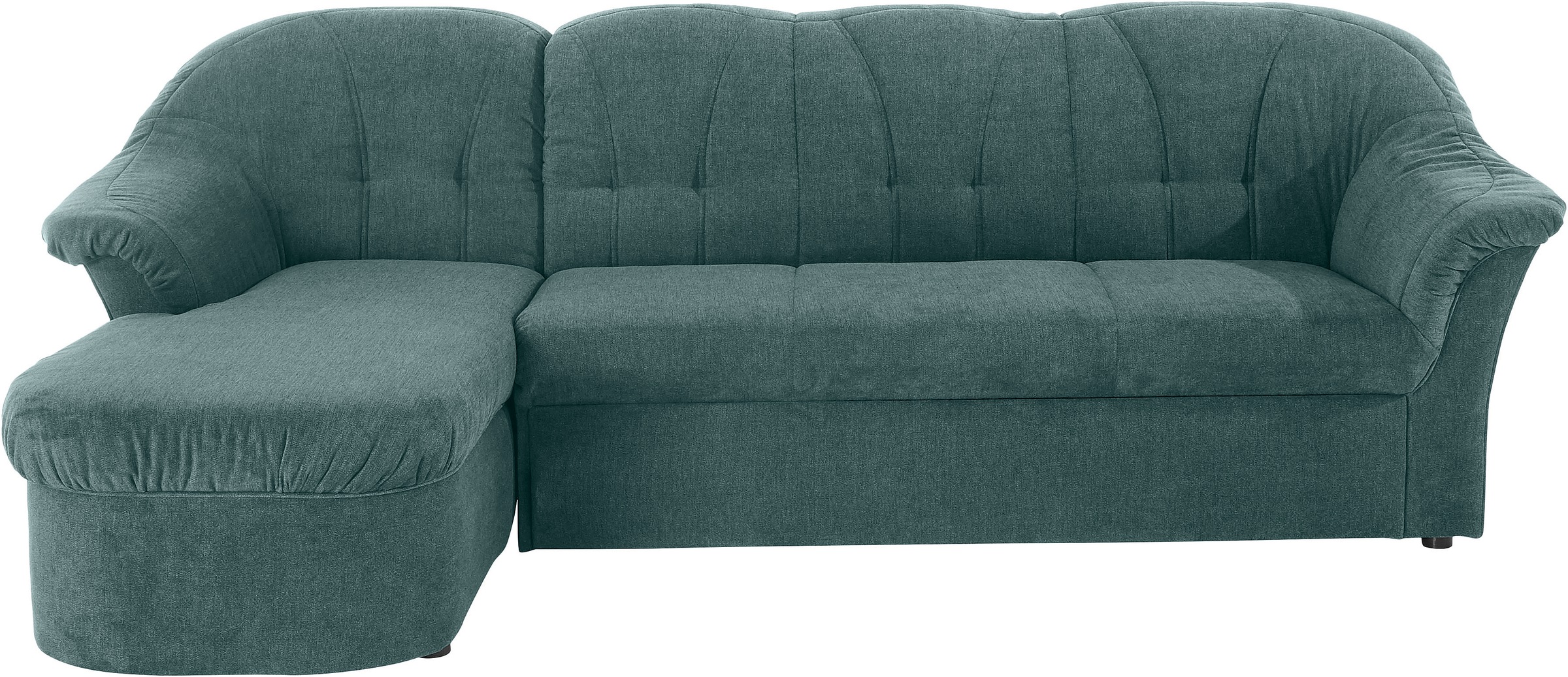 DOMO collection Ecksofa »Pegnitz, elegante Rückensteppung, komfortabel, L-Form«, wahlweise mit Bettfunktion