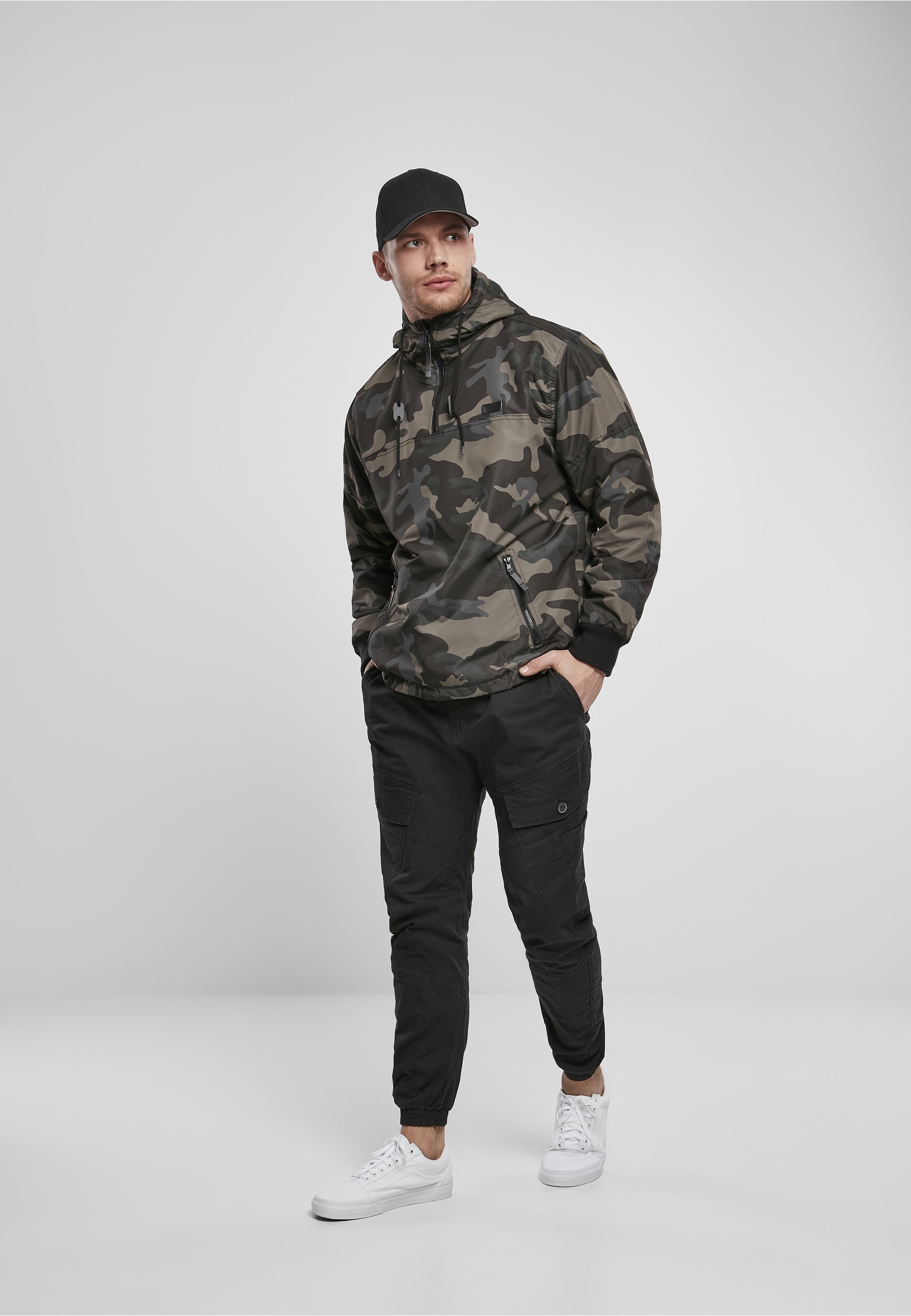 Brandit Anorak »Brandit Herren Pull Over Windbreaker« 1 Stk. tlg. mit Kapuze