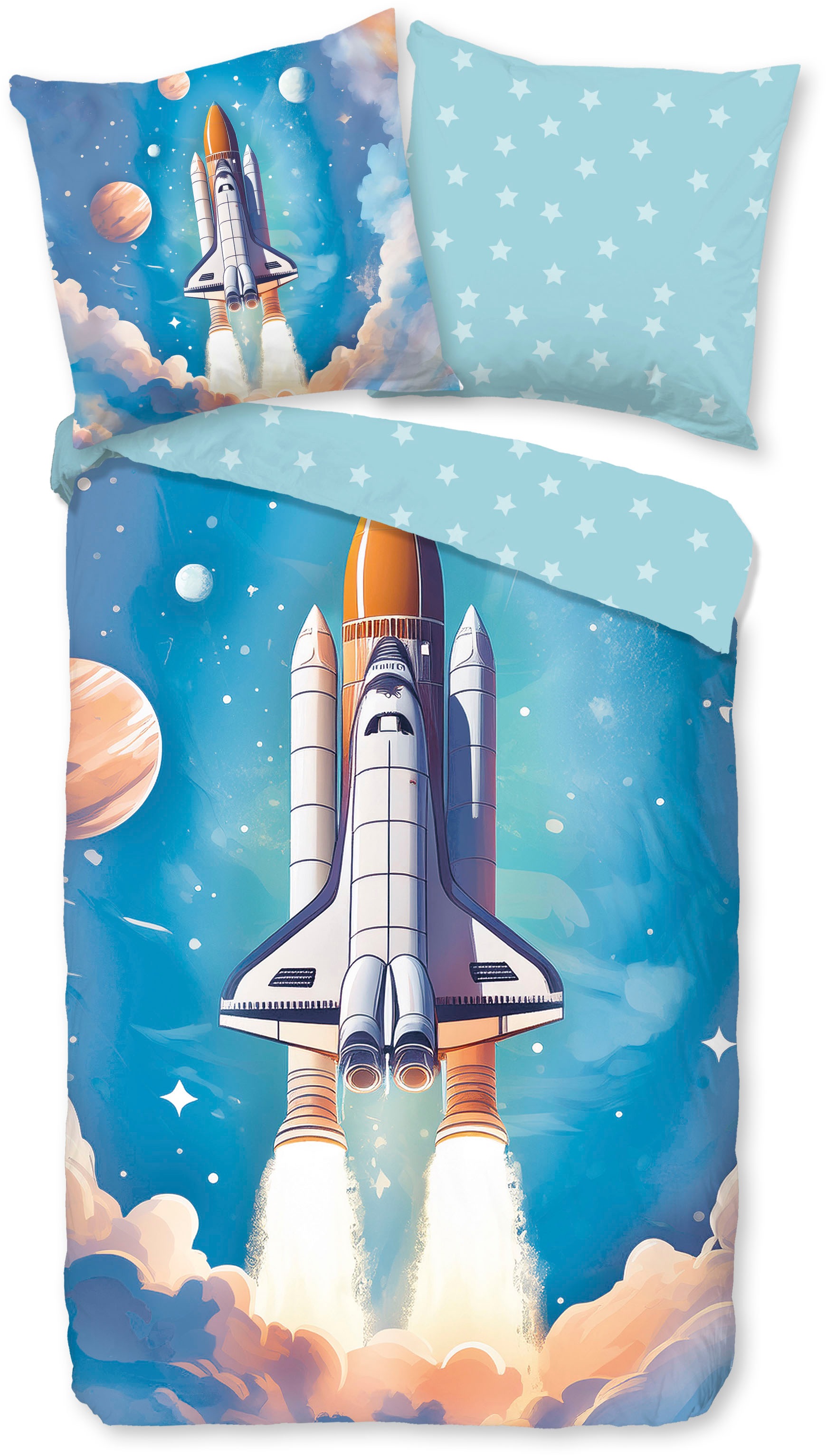 good morning Kinderbettwäsche "Fred" 2 Stk. Flanell Biber, 135x200, Warm, R günstig online kaufen