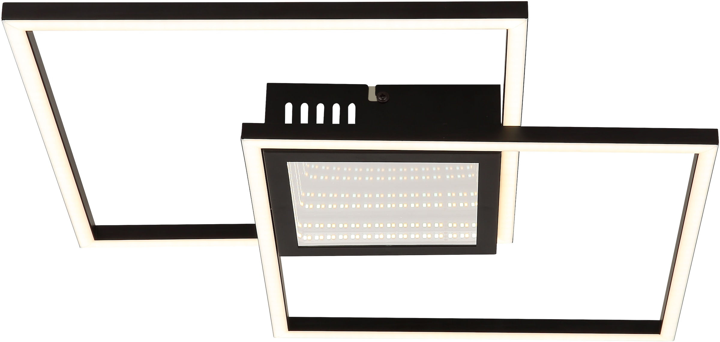 GLOBO LIGHTING LED Deckenleuchte »SAUNDERS«, Leuchtmittel LED-Modul | LED fest integriert, Deckenlampe/Wohnzimmer/Schlafzimmer/modern