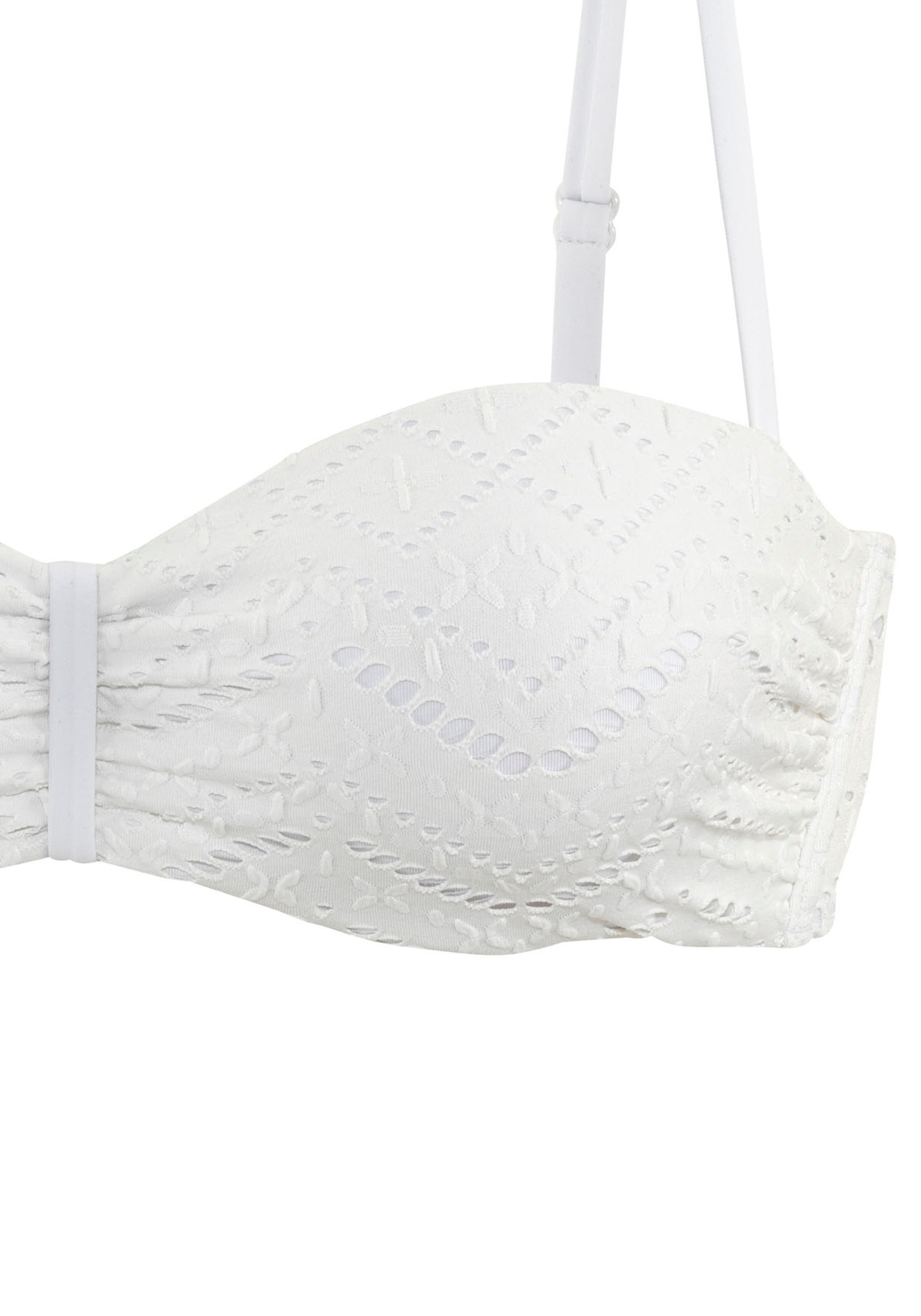 Thumbnail - LASCANA Bügel-Bandeau-Bikini-Top "Omara", mit Lochstickerei