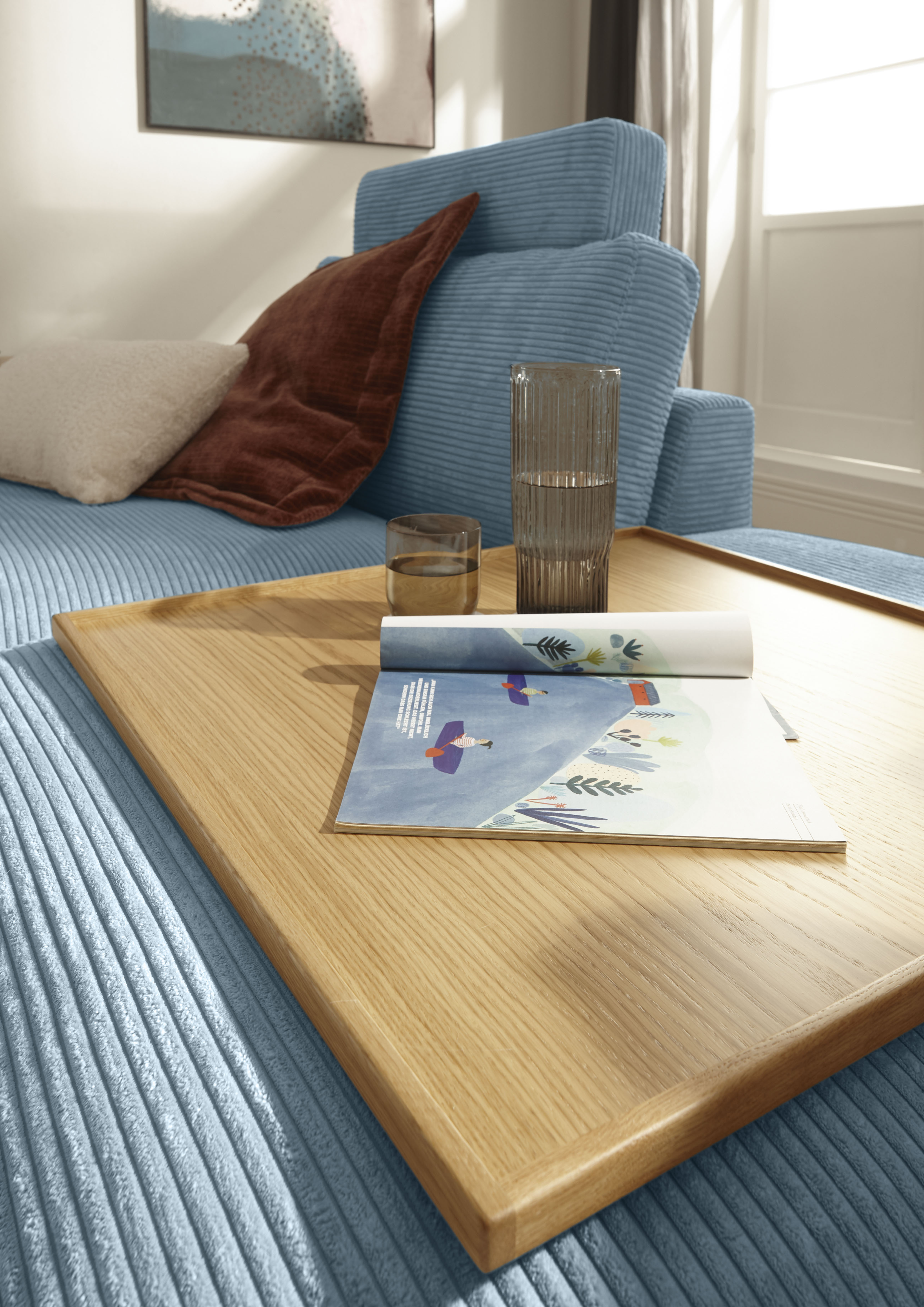 Thumbnail - Musterring Wohnlandschaft "Lucia U-Form", Cord-Bezug, inklusive Kopfstütze, Gesamtbreite 524 cm