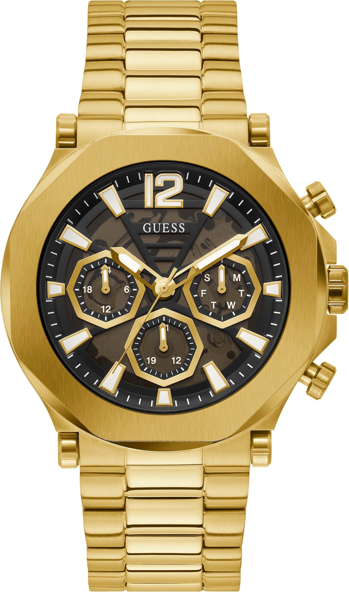 Guess Multifunktionsuhr »GW0539G2«, Armbanduhr, Quarzuhr, Herrenuhr