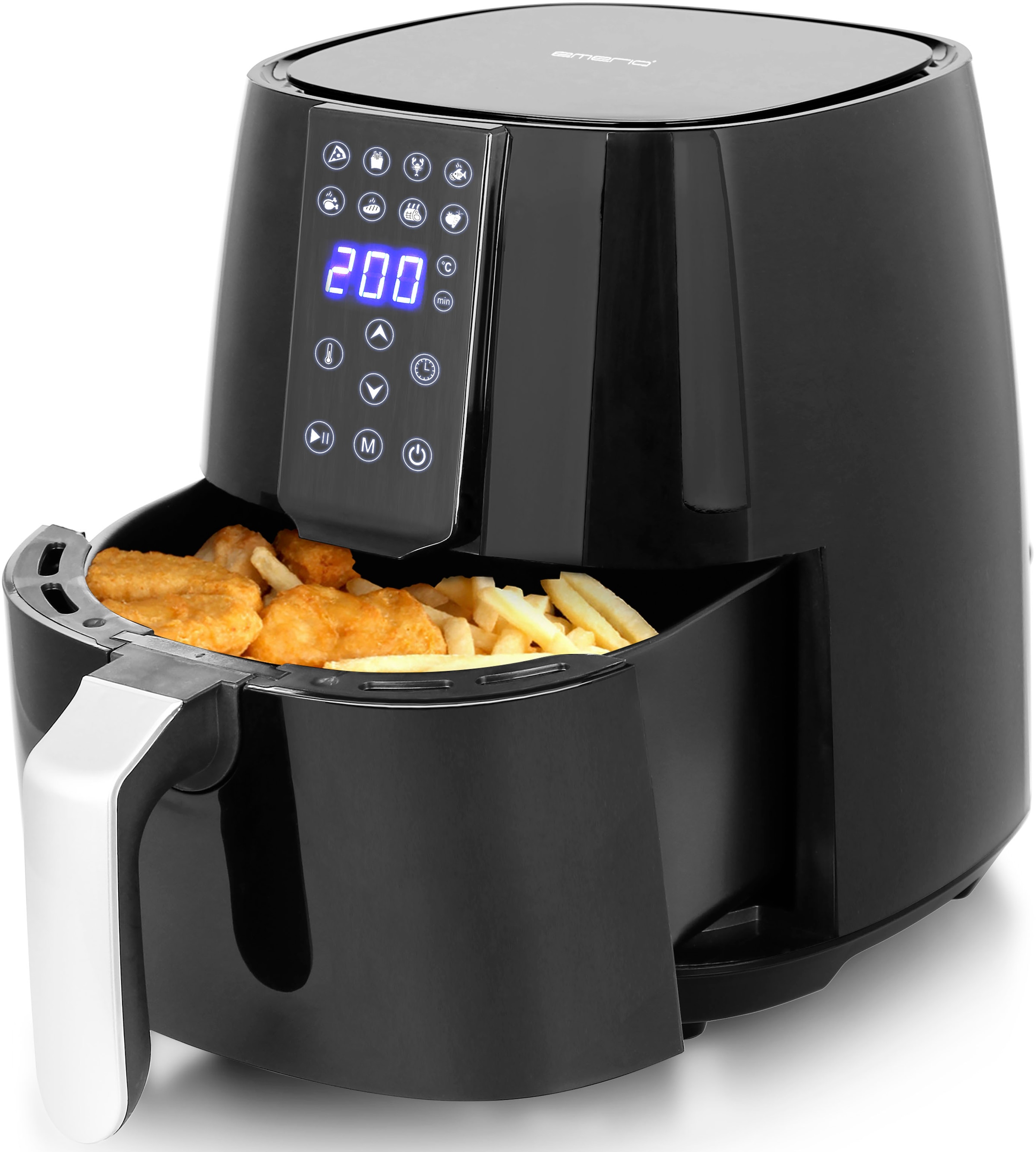 Emerio Heißluftfritteuse »AF-126668«, 1450 W, Fassungsvermögen 3,8 l, mit Display und Softtouch-Tasten