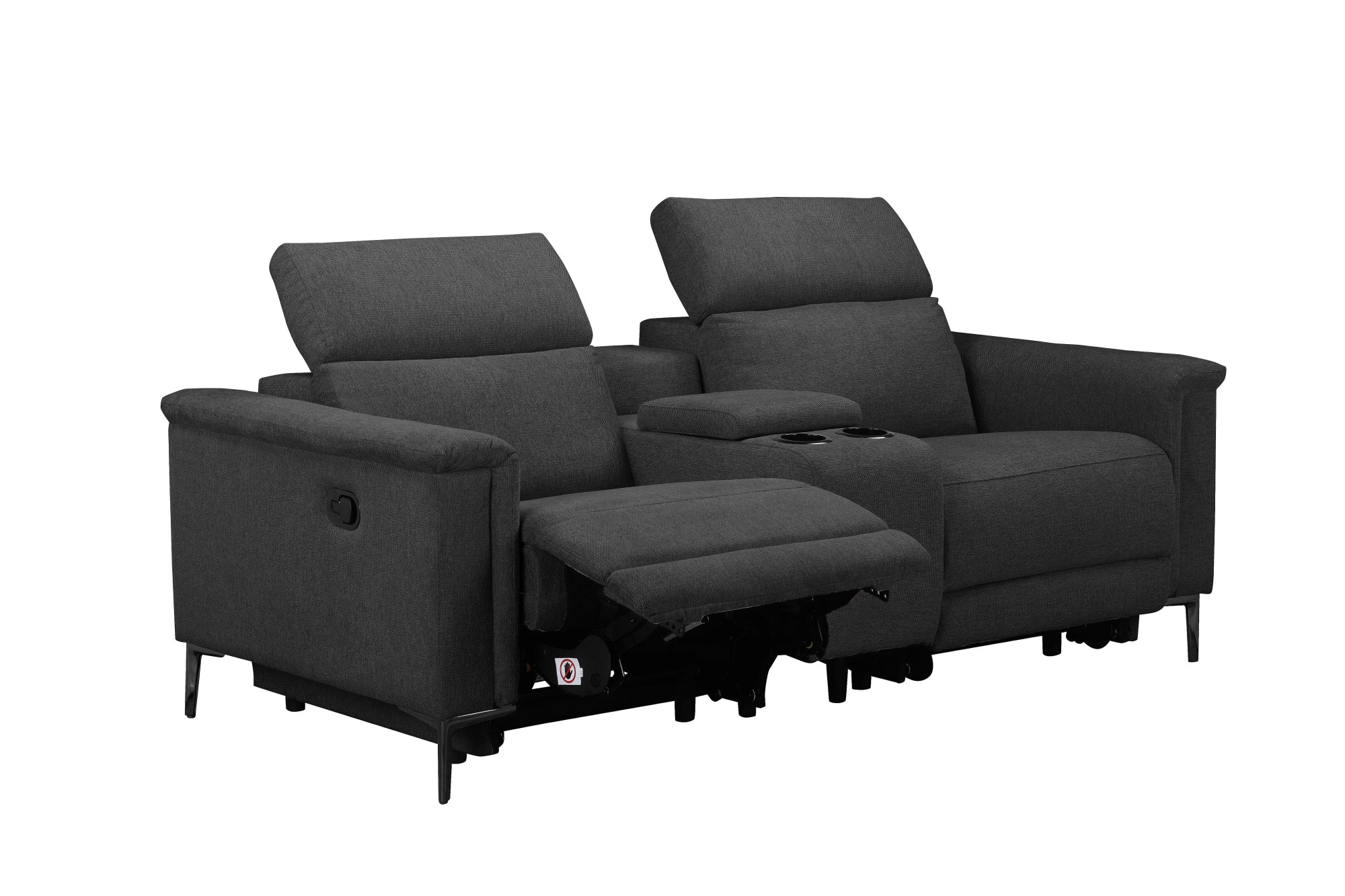 Places of Style 2-Sitzer »Lund, 2er-Kinosofa, TV-Sessel, Multimedia-Sofa, USB-A,«, m. elektrischer o. manueller Relaxfunktion, Getränkehalter u. Staufach