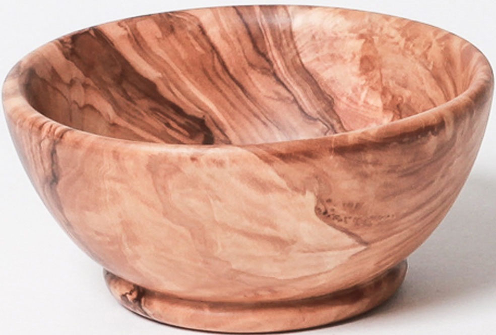 Obstschale, Ø 11cm, braun, BERARD FRANCE 1892, Schüsseln, Olivenholz aus zertifizierter Forstwirtschaft, jedes Stück ein Unikat