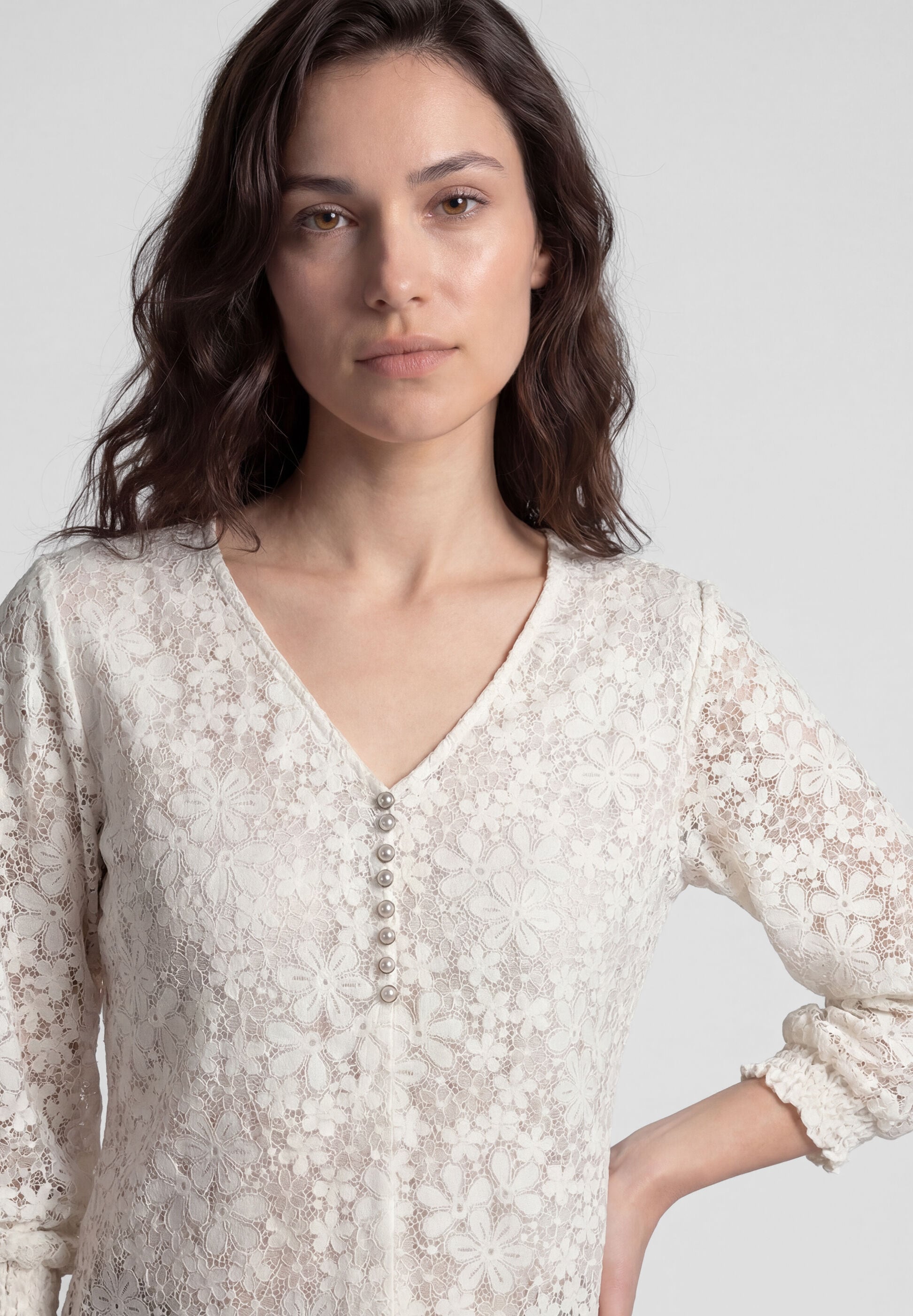 Spieth & Wensky Klassische Bluse »Spieth & Wensky Bluse Kolumba« mit elegantem Spitzendesign