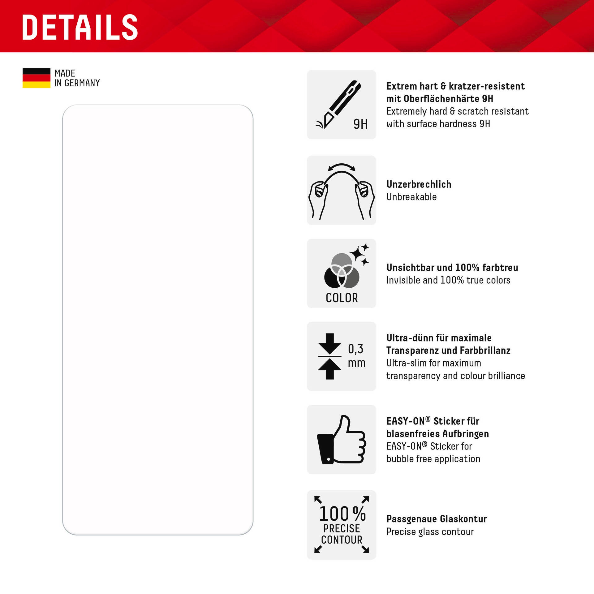 Displex Displayschutzfolie »Smart Glass Samsung Galaxy A54 5G«