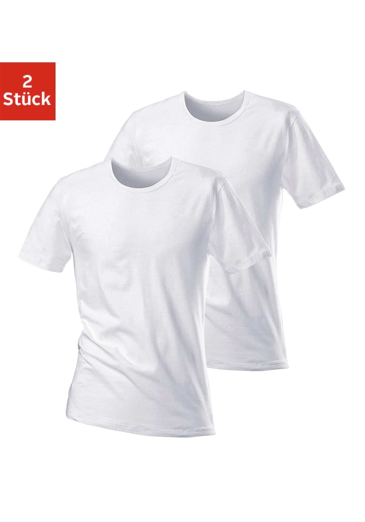 H.I.S T-Shirt, (2er-Pack), mit Rundhalsausschnitt perfekt als Unterziehshirt