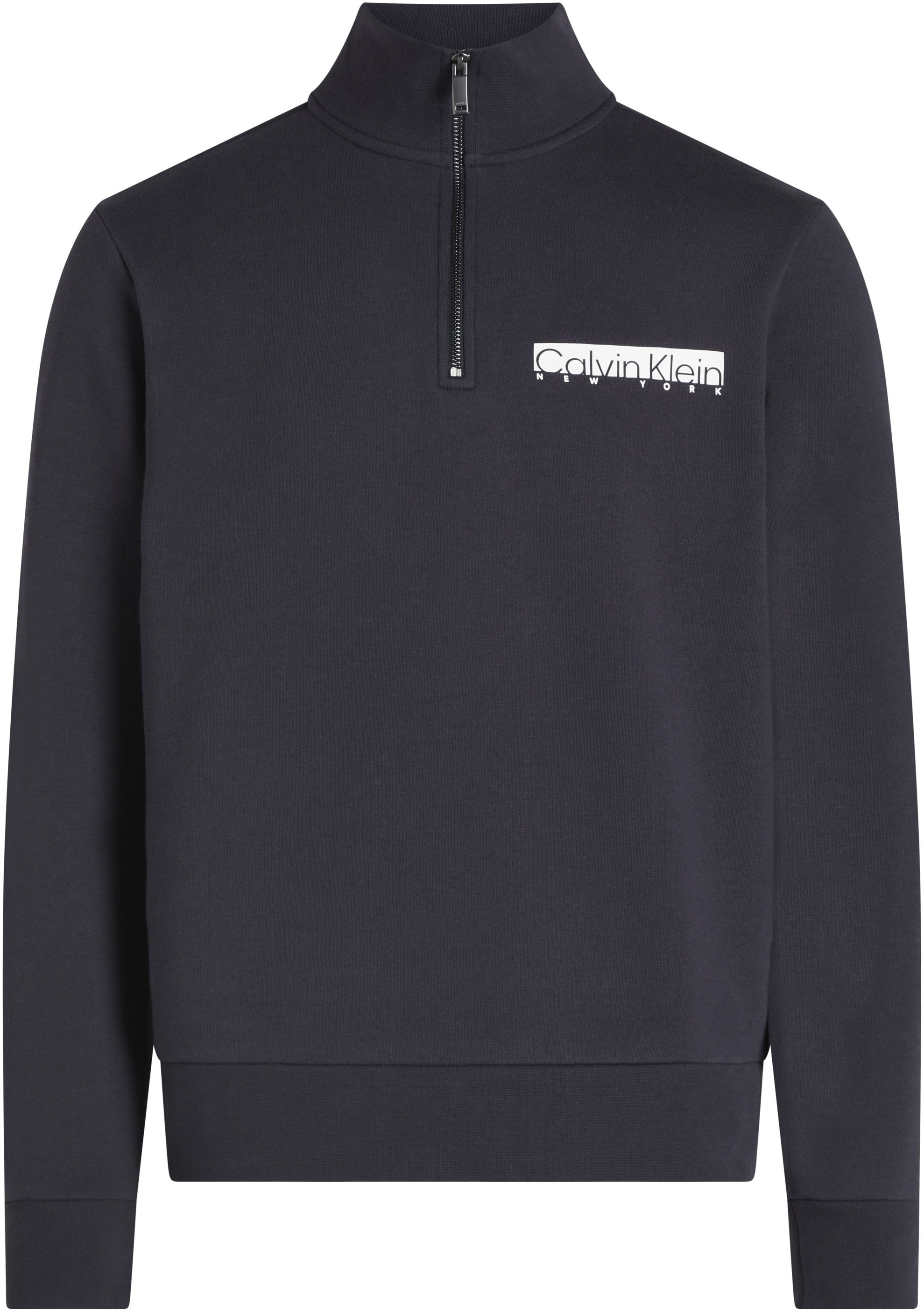 Sweatshirt »BT_NY CHEST BOX LOGO Q-ZIP«, in Großen Größen mit Logoprint