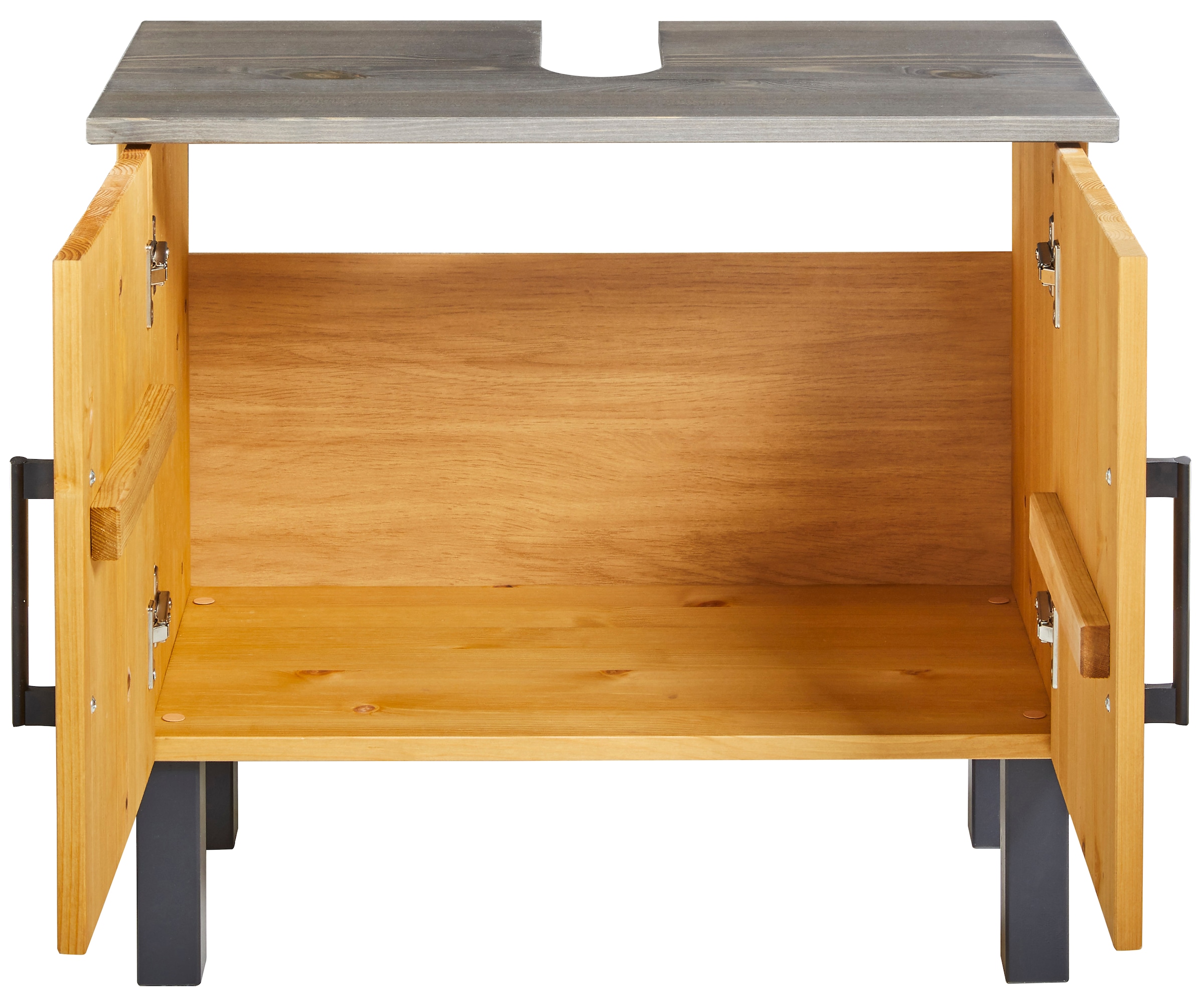 welltime Waschbeckenunterschrank »Mary«, Badmöbel im Landhaus-Stil, Breite 60 cm, aus Massivholz