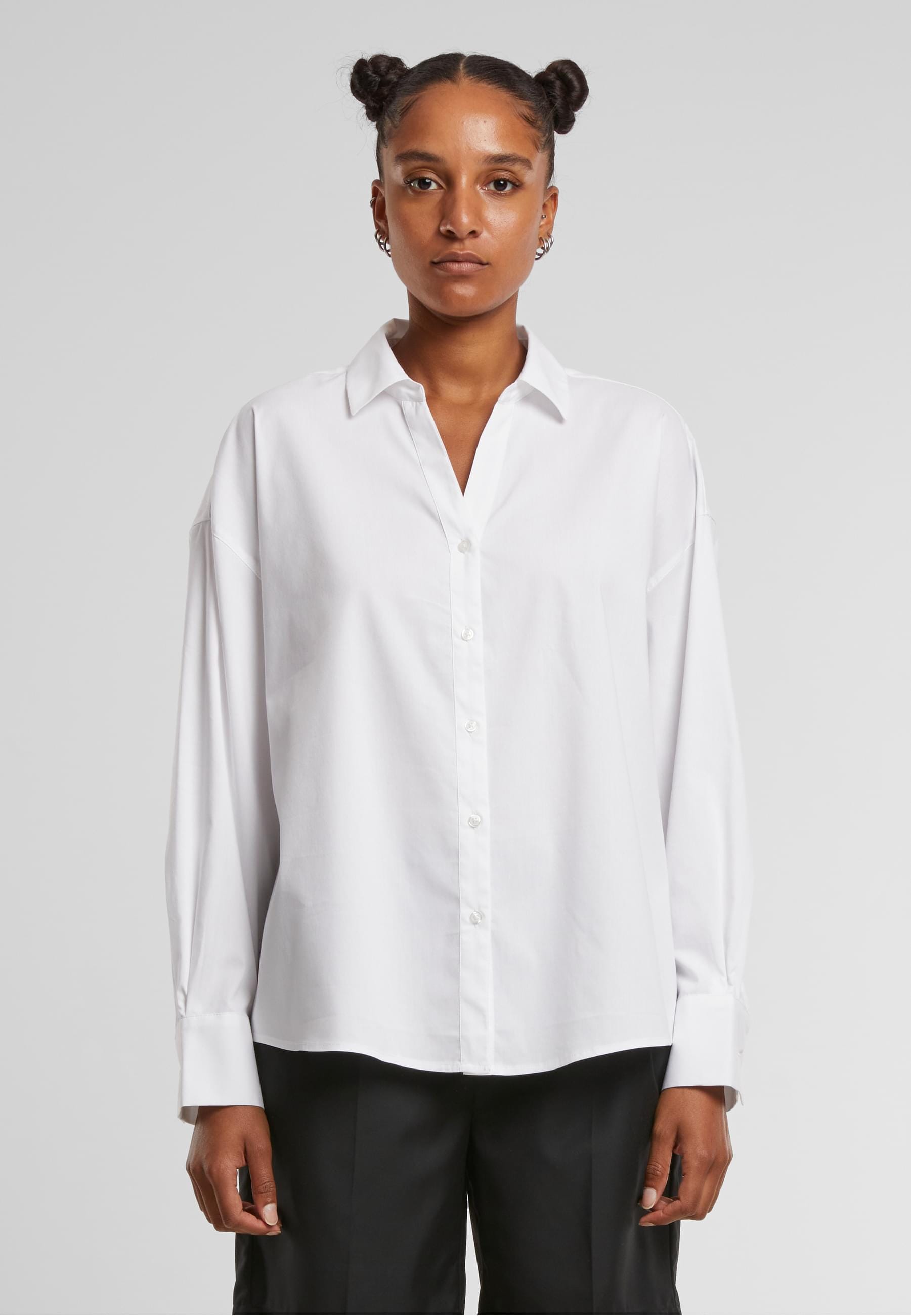 URBAN CLASSICS Klassische Bluse »Urban Classics Ladies Oversized Cotton Blouse«