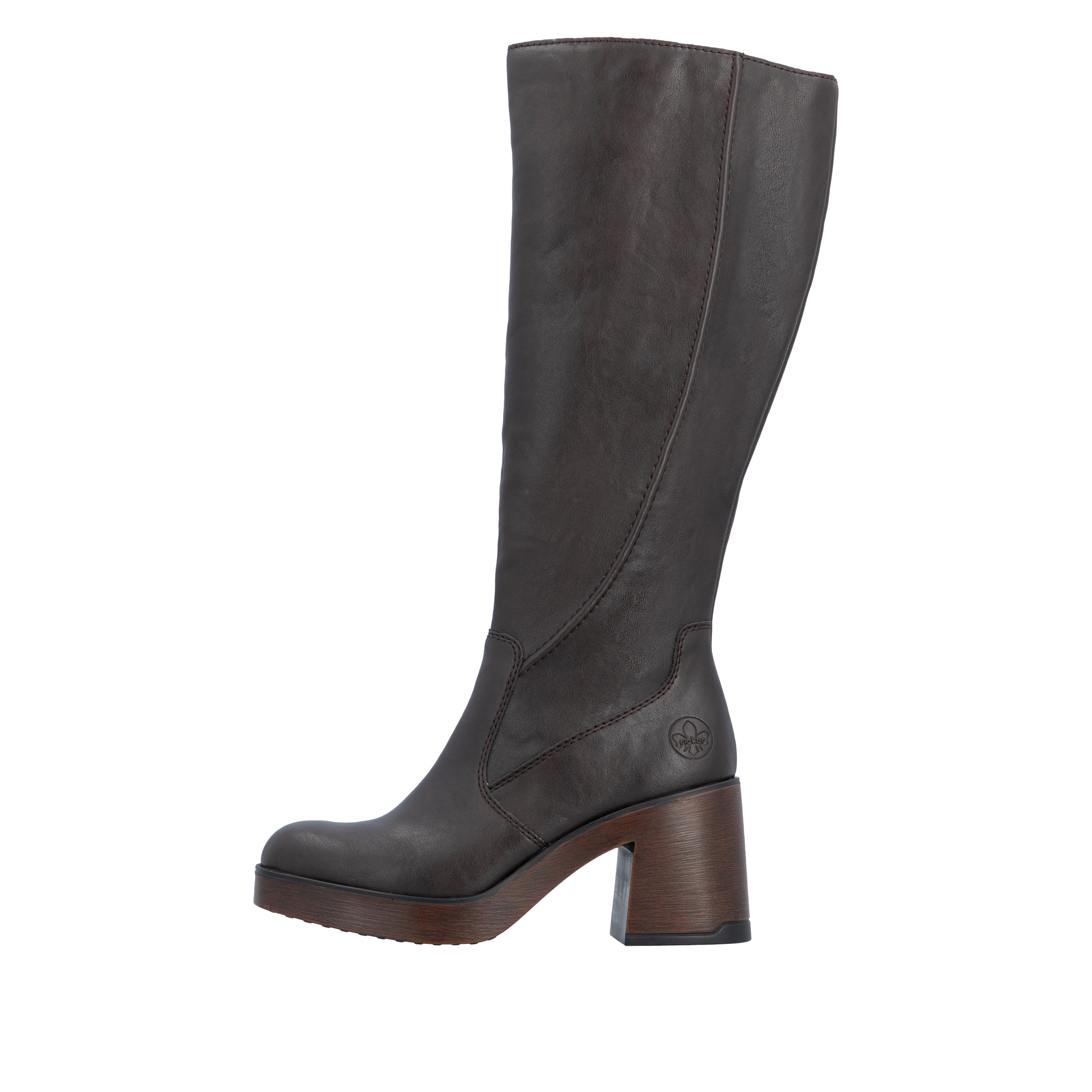Rieker Stiefel  Langschaftstiefel mit weicher Innensohle, Blockabsatz