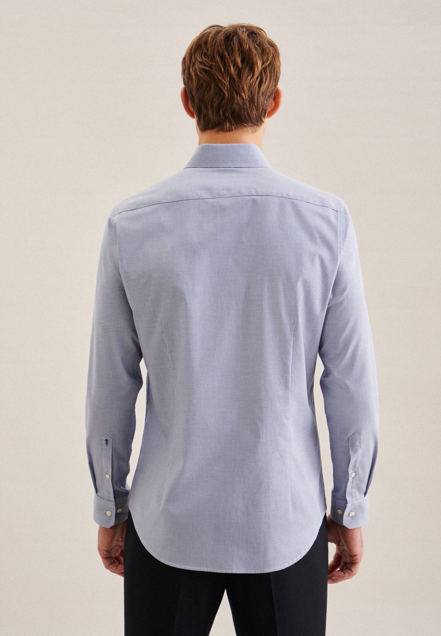 seidensticker Businesshemd "Shaped" Shaped 1/1 Kentkragen Pepita günstig online kaufen