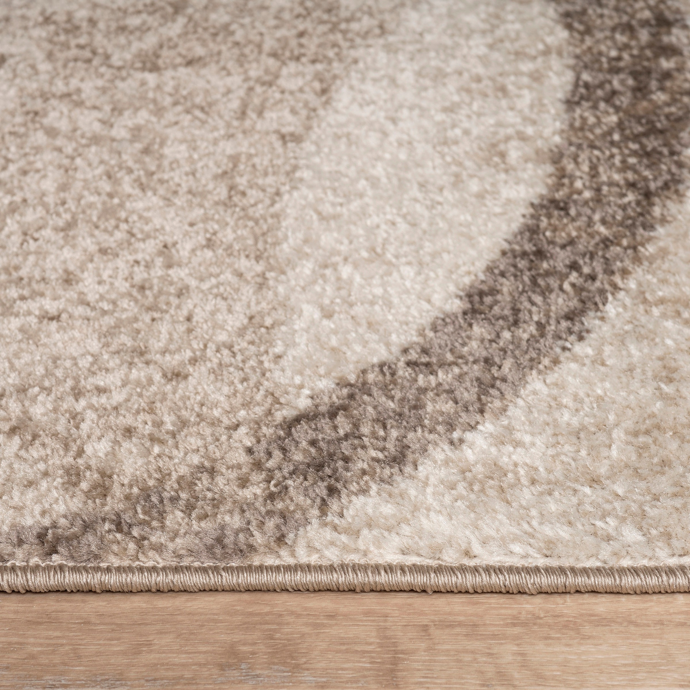 Teppich PACO HOME "Sinai 055", braun, B:60cm H:13mm L:100cm, Kunstfaser, Teppiche, Teppich, Kurzflor, modernes Design, Motiv Kreise 3