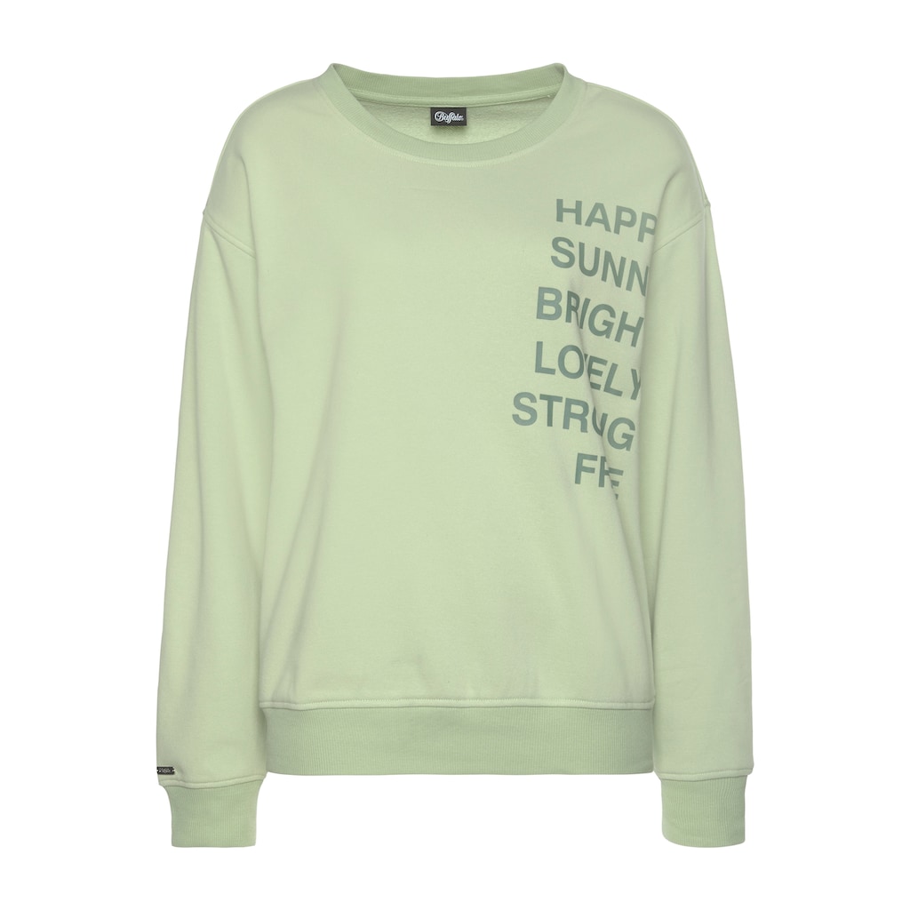 Buffalo Sweatshirt, mit Statement Druck, Loungeanzug