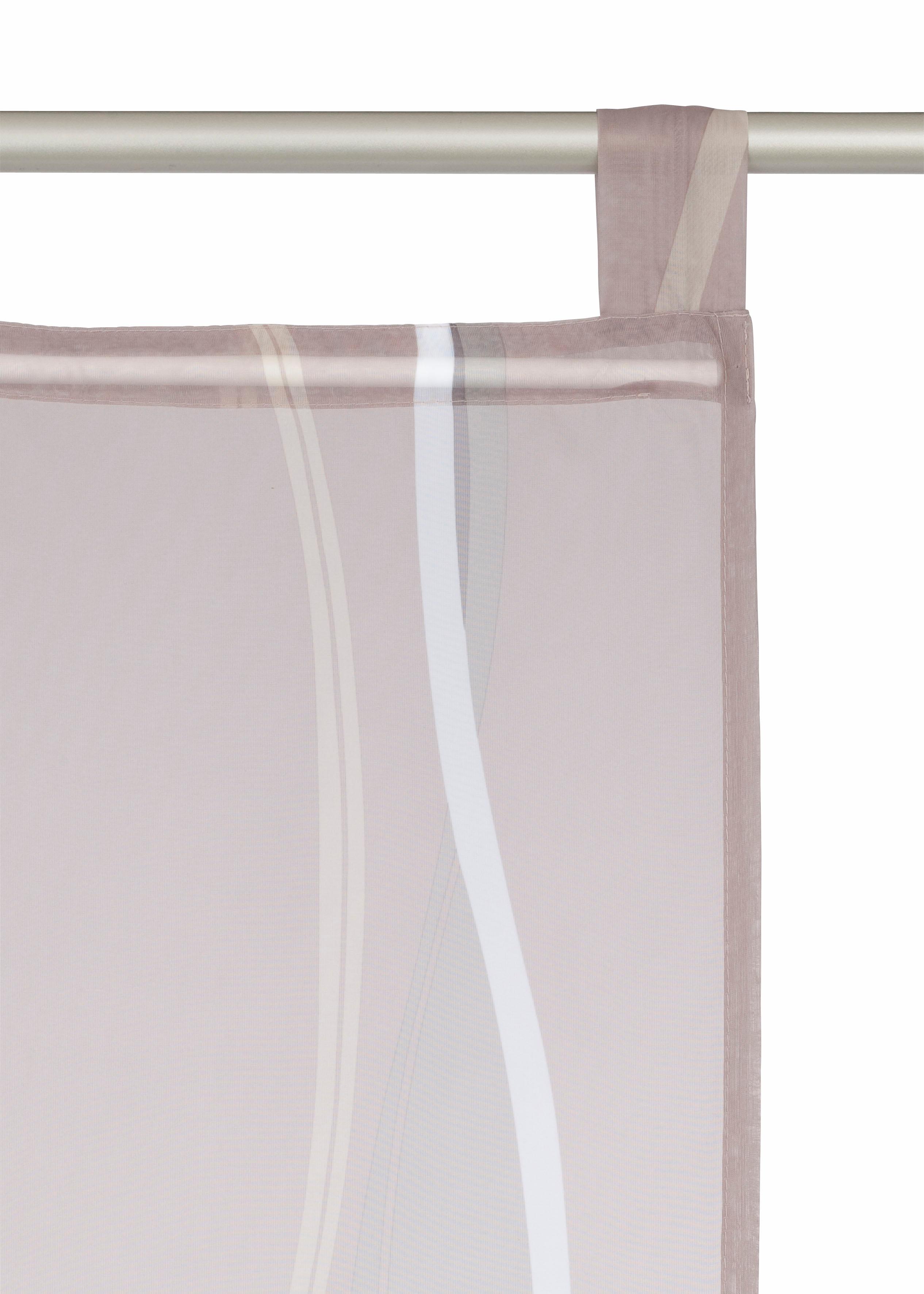 Thumbnail - OTTO home Schiebegardine "Dimona" Schlaufen 2 Stk. tlg. 2er-Set, Fertiggardine, inkl. Beschwerungsstange, Wellen