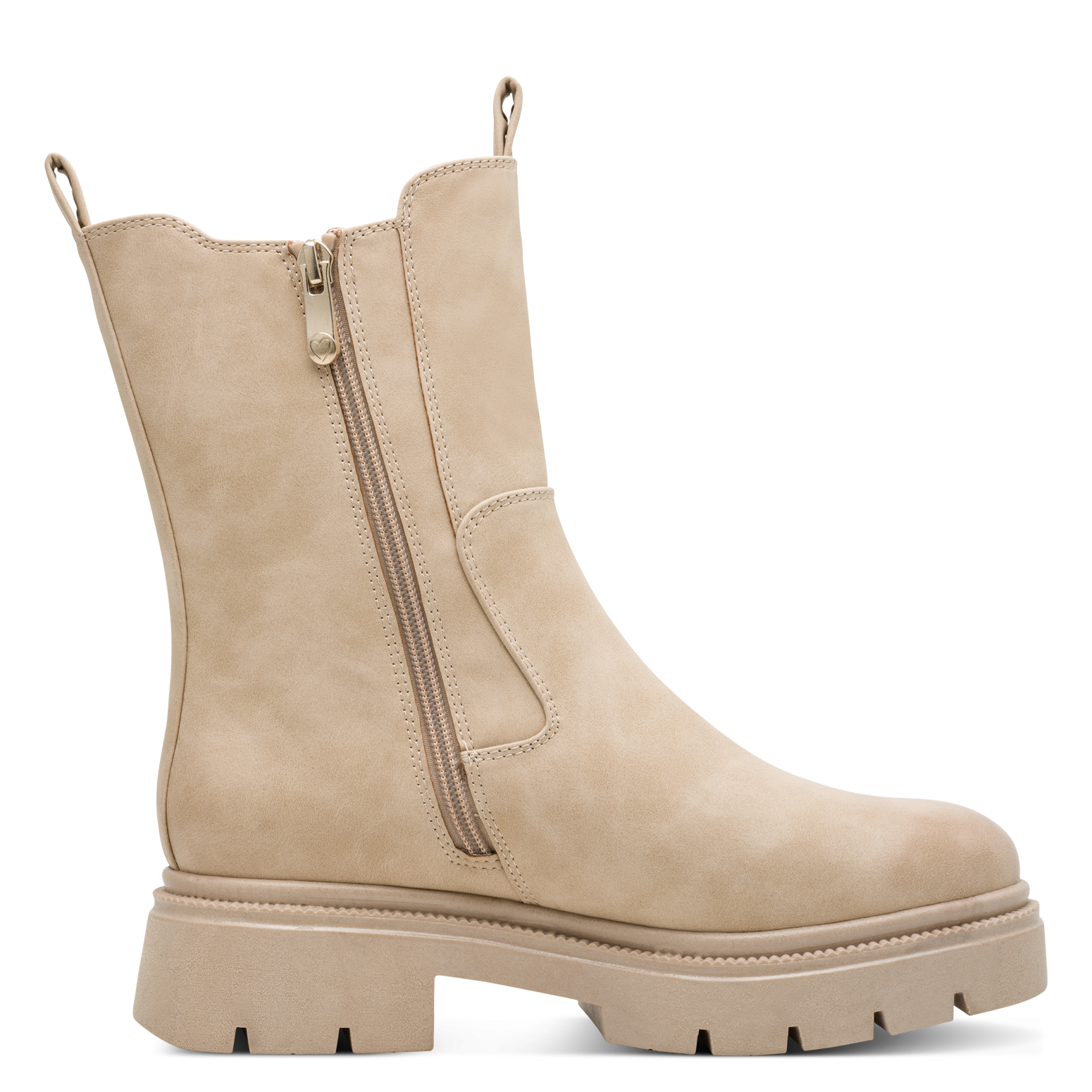 MARCO TOZZI Chelseaboots  Blockabsatz, Stiefelette, mit Stretcheinsatz an der Außenseite