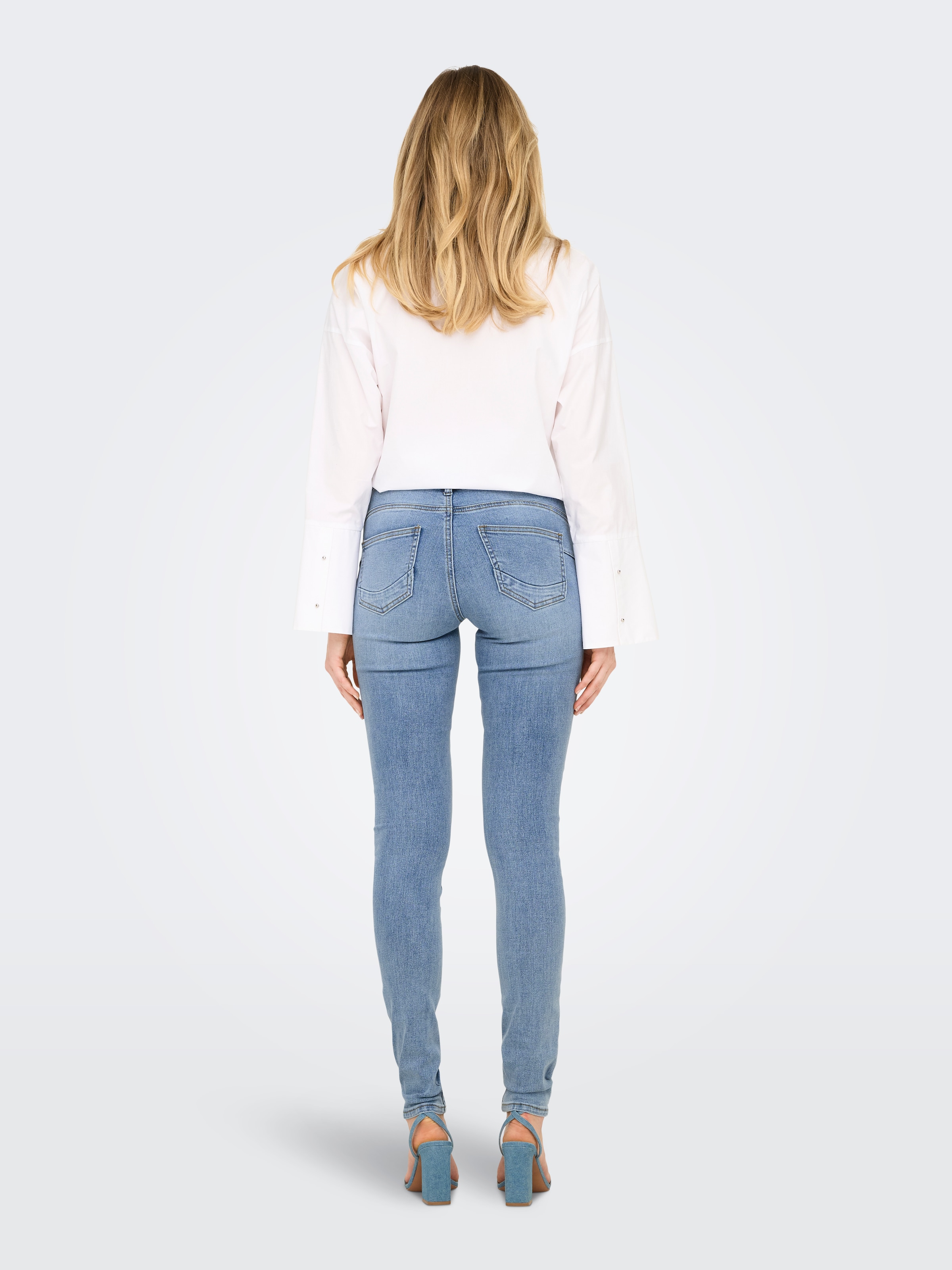 ONLY Skinny-fit-Jeans »ONLRINA MID WAIST PUSH UP SK BOX DNM«