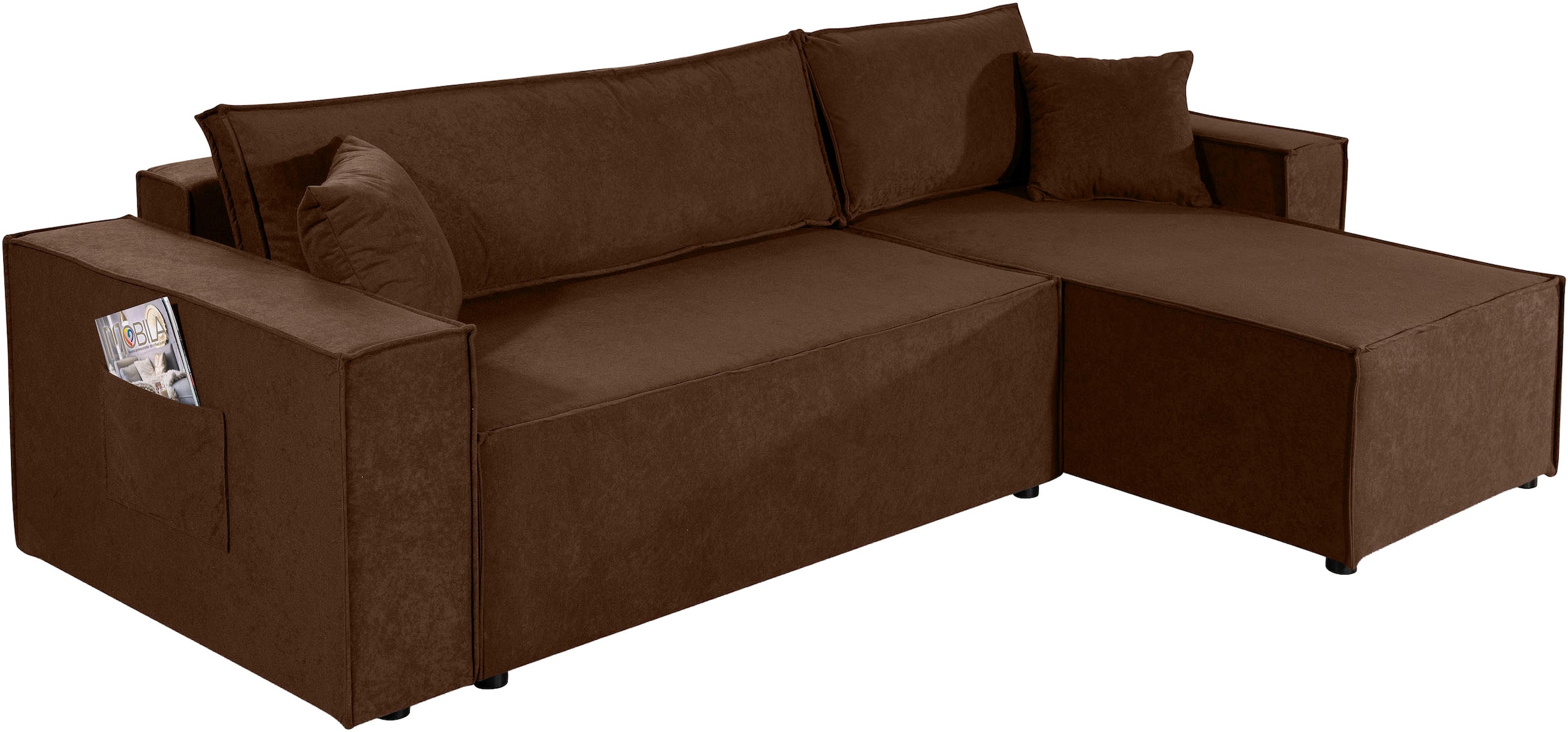 OTTO home Ecksofa »CASSI L-Form, 241cm - OTTO. Verlässliche Qualität.« Schlaffunktion (133/200), Bettkasten, auch in Cord