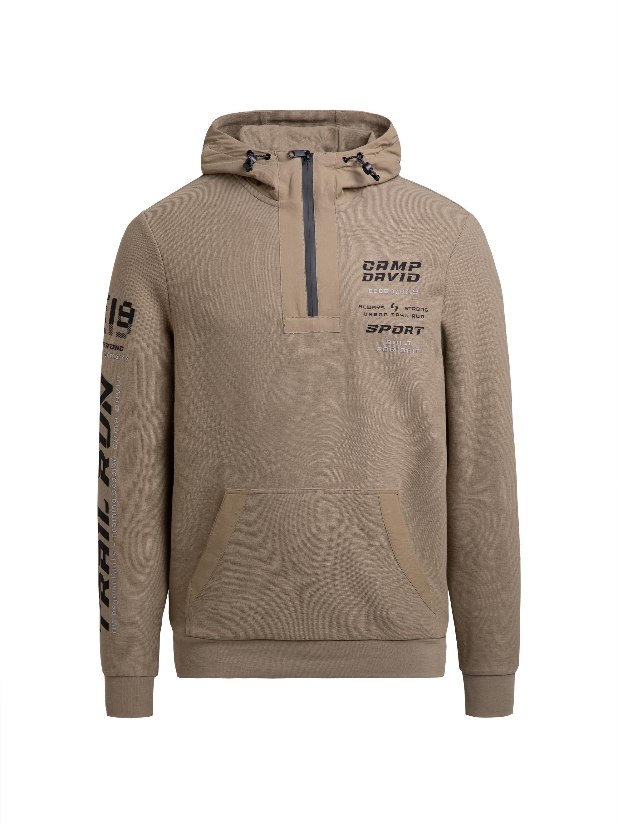 CAMP DAVID Kapuzensweatshirt , mit reflektierenden Details
