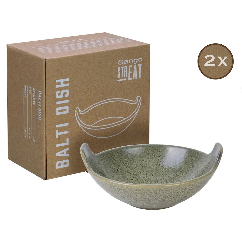 CreaTable Servierschale »Balti Dish«, 2 tlg., aus Steinzeug