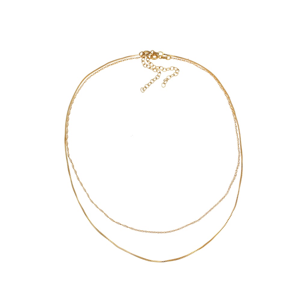 Elli Ketten-Set »Choker Set (2tlg) Venezia Gliederkette 925 Silber«