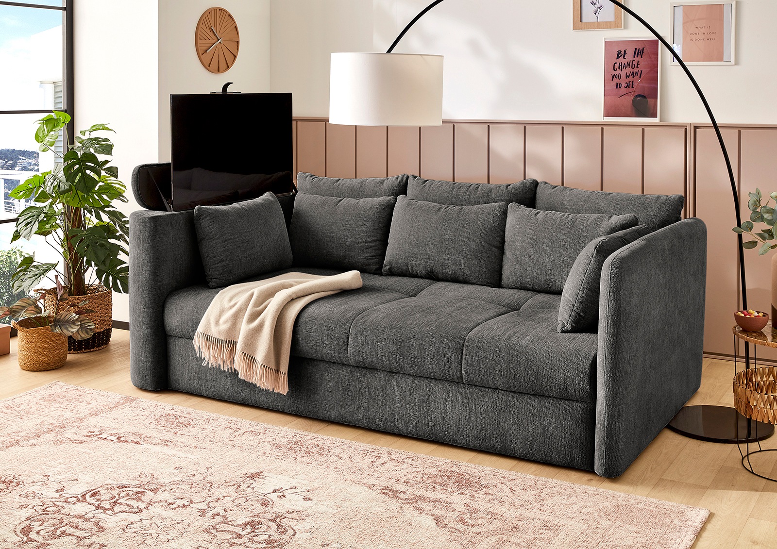 Jockenhöfer Gruppe Big-Sofa »Streamer«, inkl. oder montierbar rechts | kaufen Fernbedienung, versenkbarer BAUR links TV-Lift