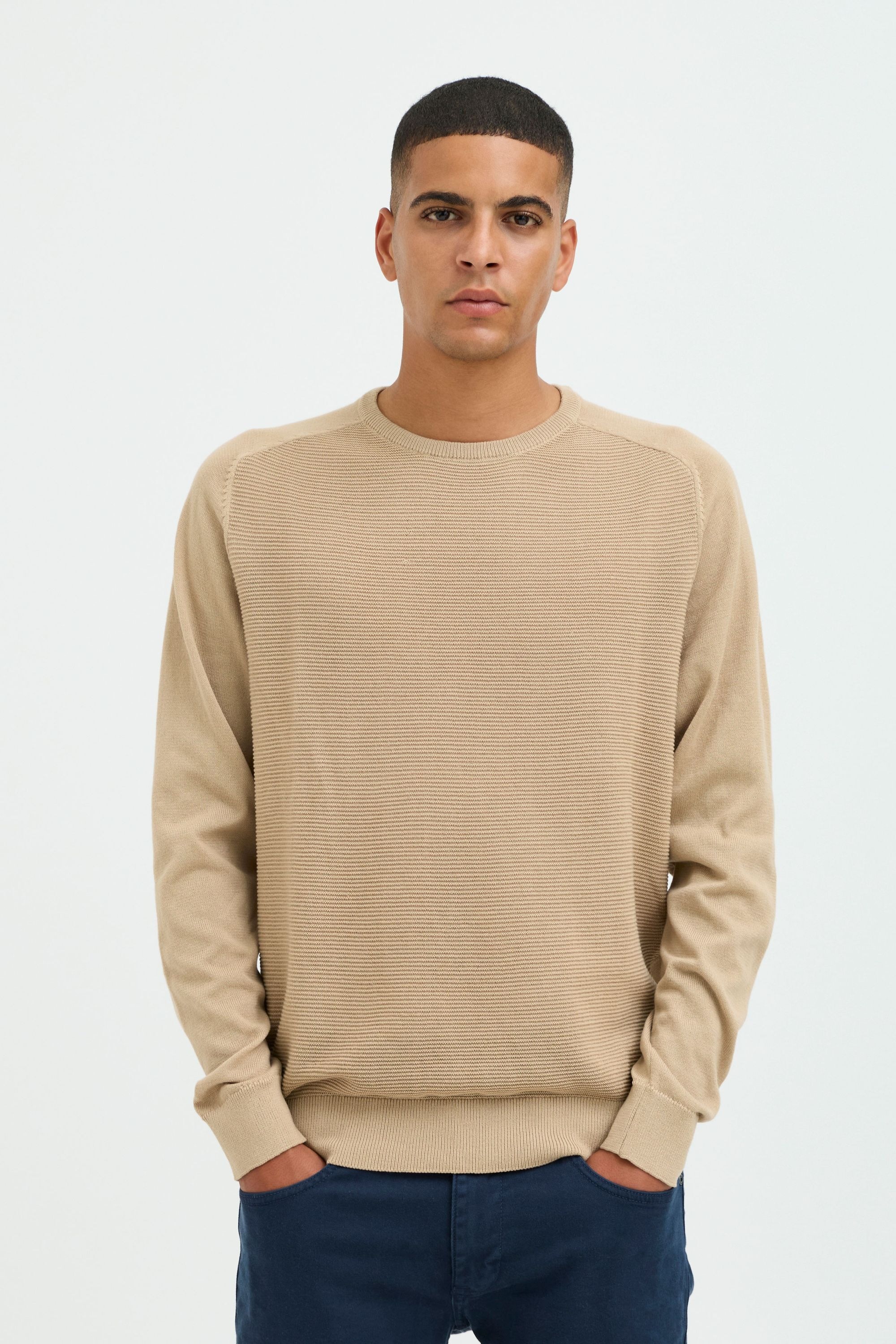 BLEND Strickfleece Pullover Cornstalk XL 2