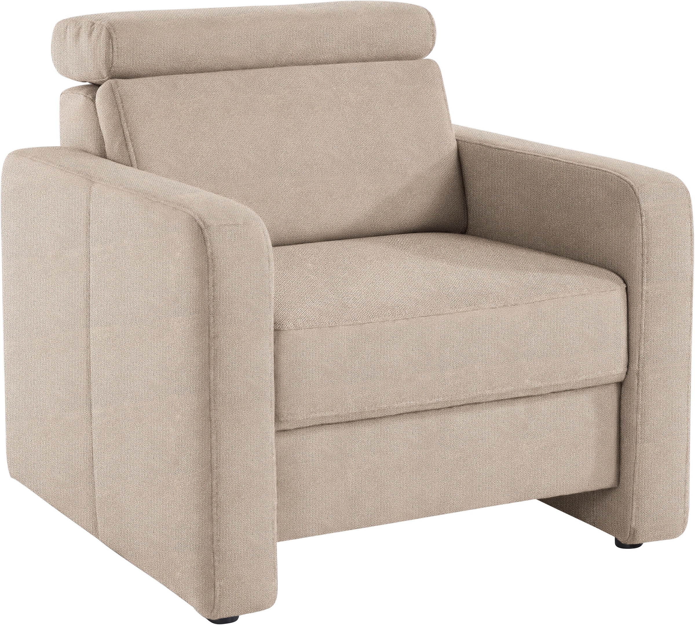 sit&more Sessel »Bologna«, mit Federkern, inklusive Kopfteilverstellung