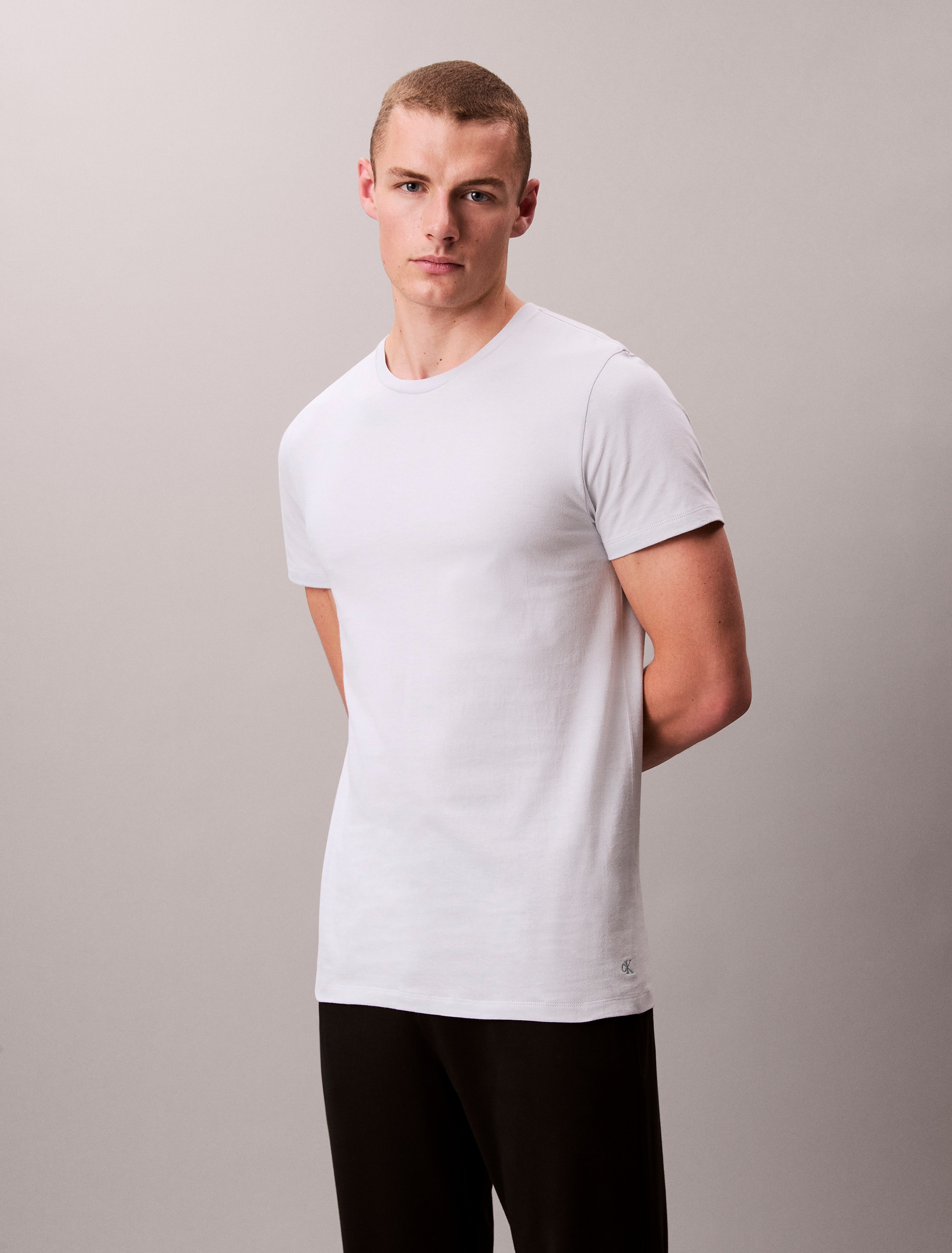 Calvin Klein Underwear T-Shirt "S/S CREW NECK 3PK", 3 Stk. mit Logostickere günstig online kaufen