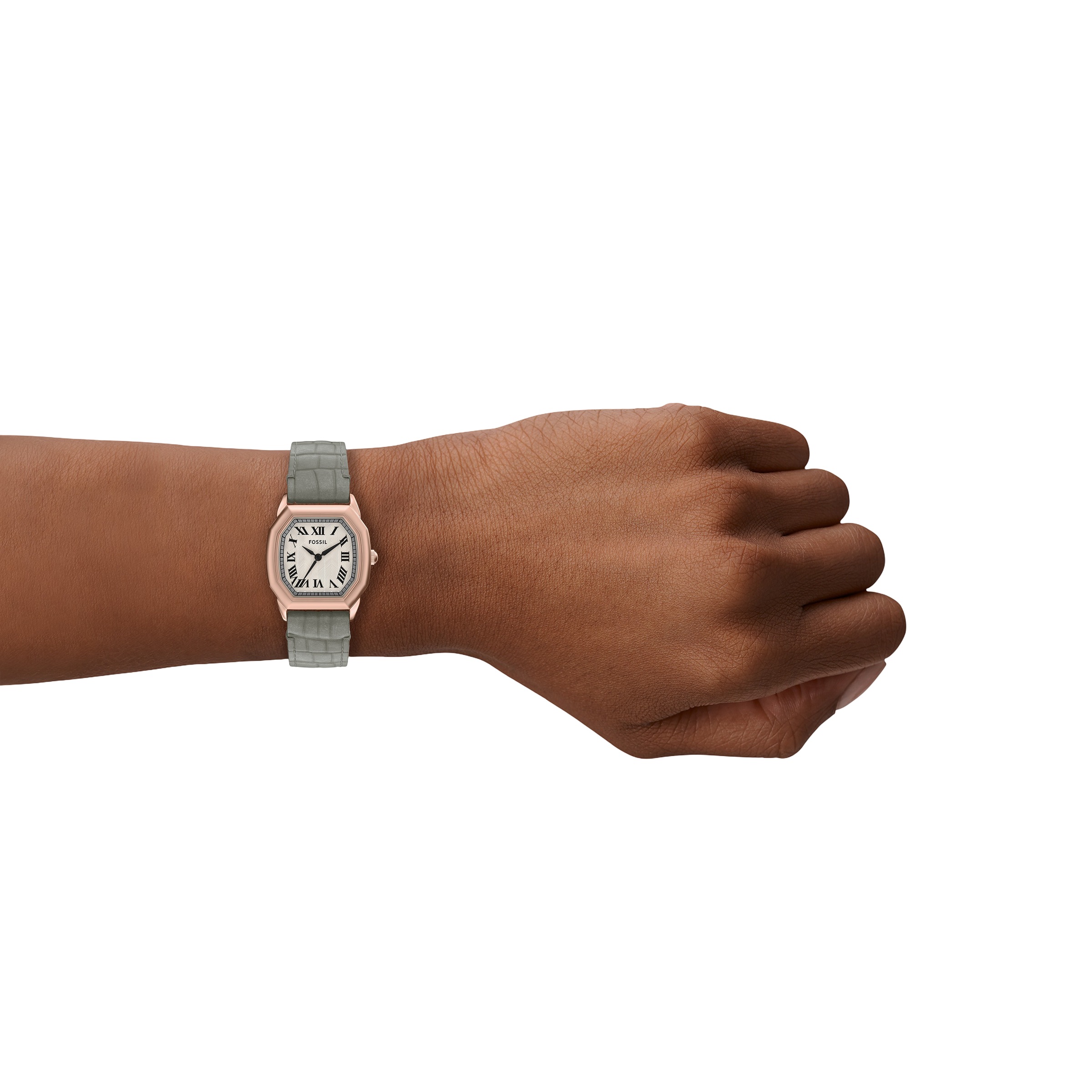 Fossil Quarzuhr »HARLOW«, Armbanduhr, Damenuhr, Lederarmband, analog