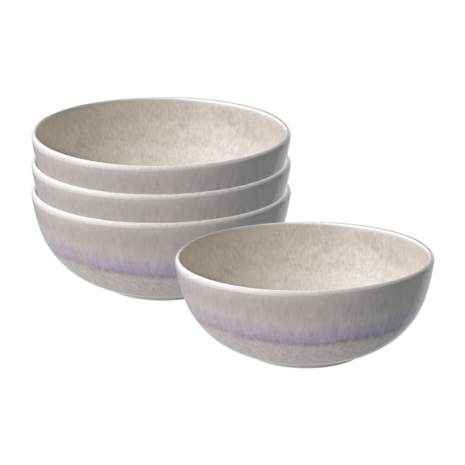 Schale "Schüsseln Perlemor Sand 590 ml 4er Set beige", B/H/L: 16,9cm, beige, LIKE. BY VILLEROY & BOCH, Schüsseln