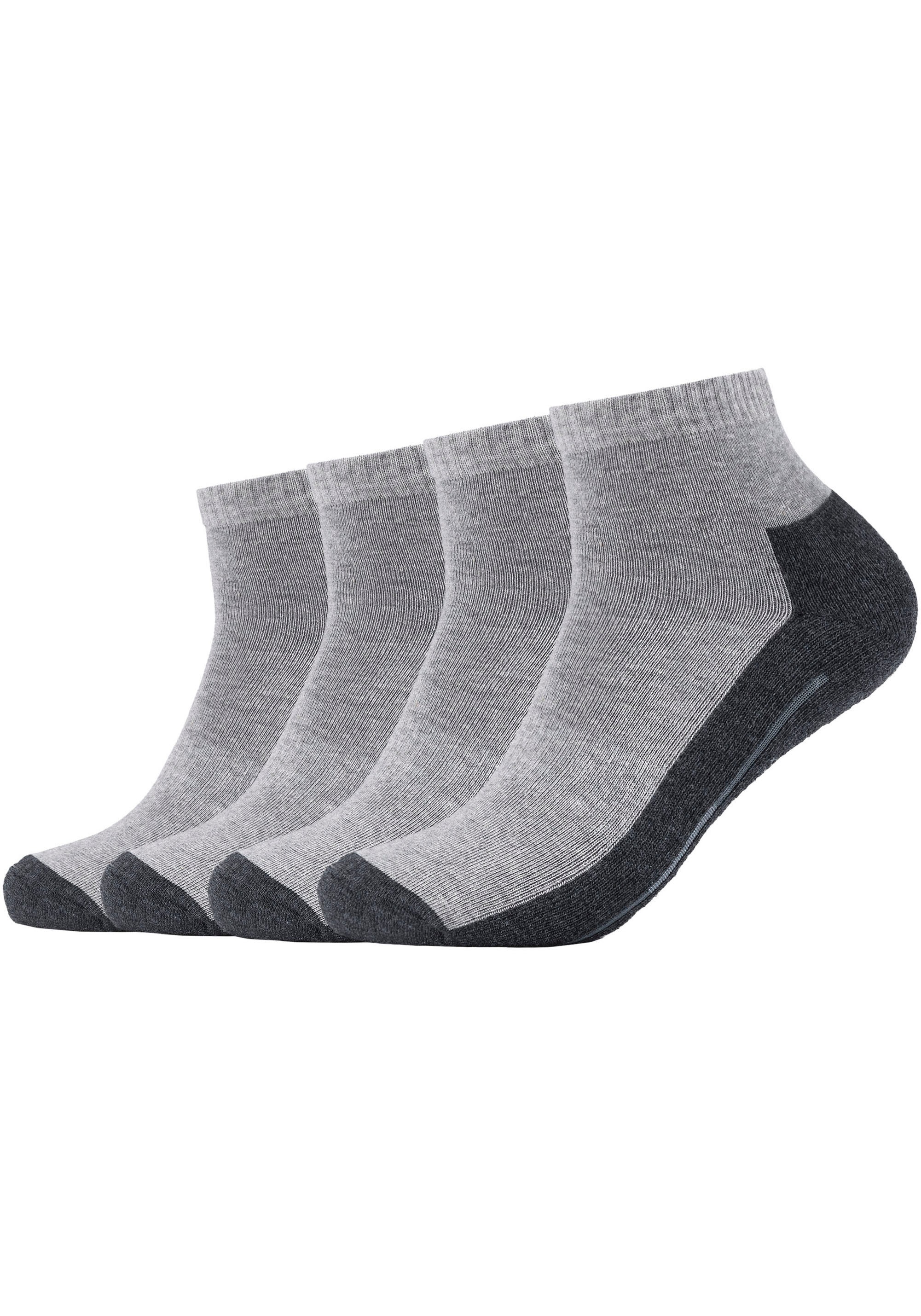 Camano Kurzsocken "function" 4 Paar, Mit Entlastender Halbplüschsohle