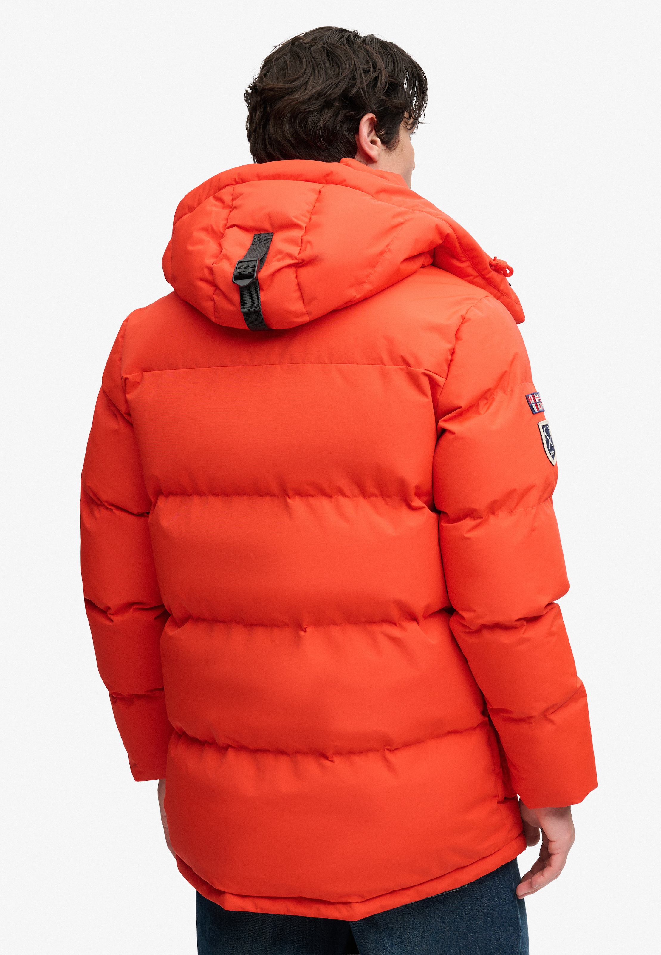 Superdry Steppjacke »EVEREST EXPEDITION PARKA« mit Kapuze Materialmix, slim fit