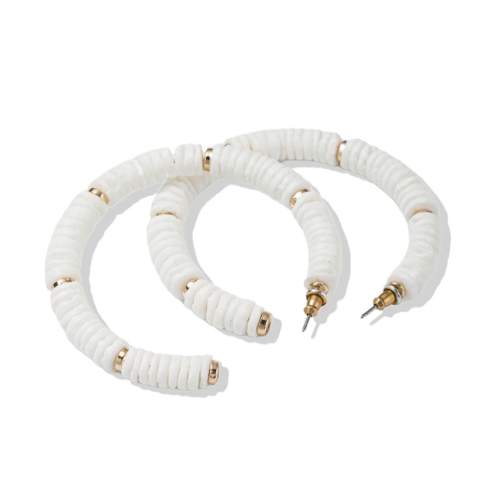 Firetti Paar Creolen »Schmuck Geschenk Kupfer Ohrschmuck Ohrringe« Made in Germany - mit Muschelperle