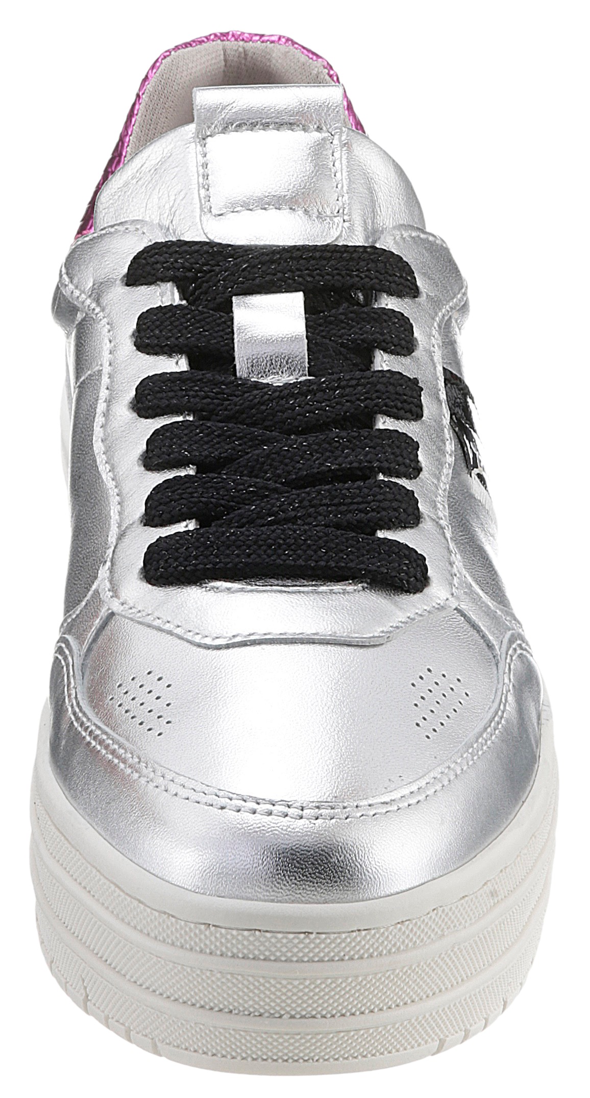 Tamaris Plateausneaker, Freitzeitschuh, Halbschuh, Schnürschuh mit Ziernähte und Perforation