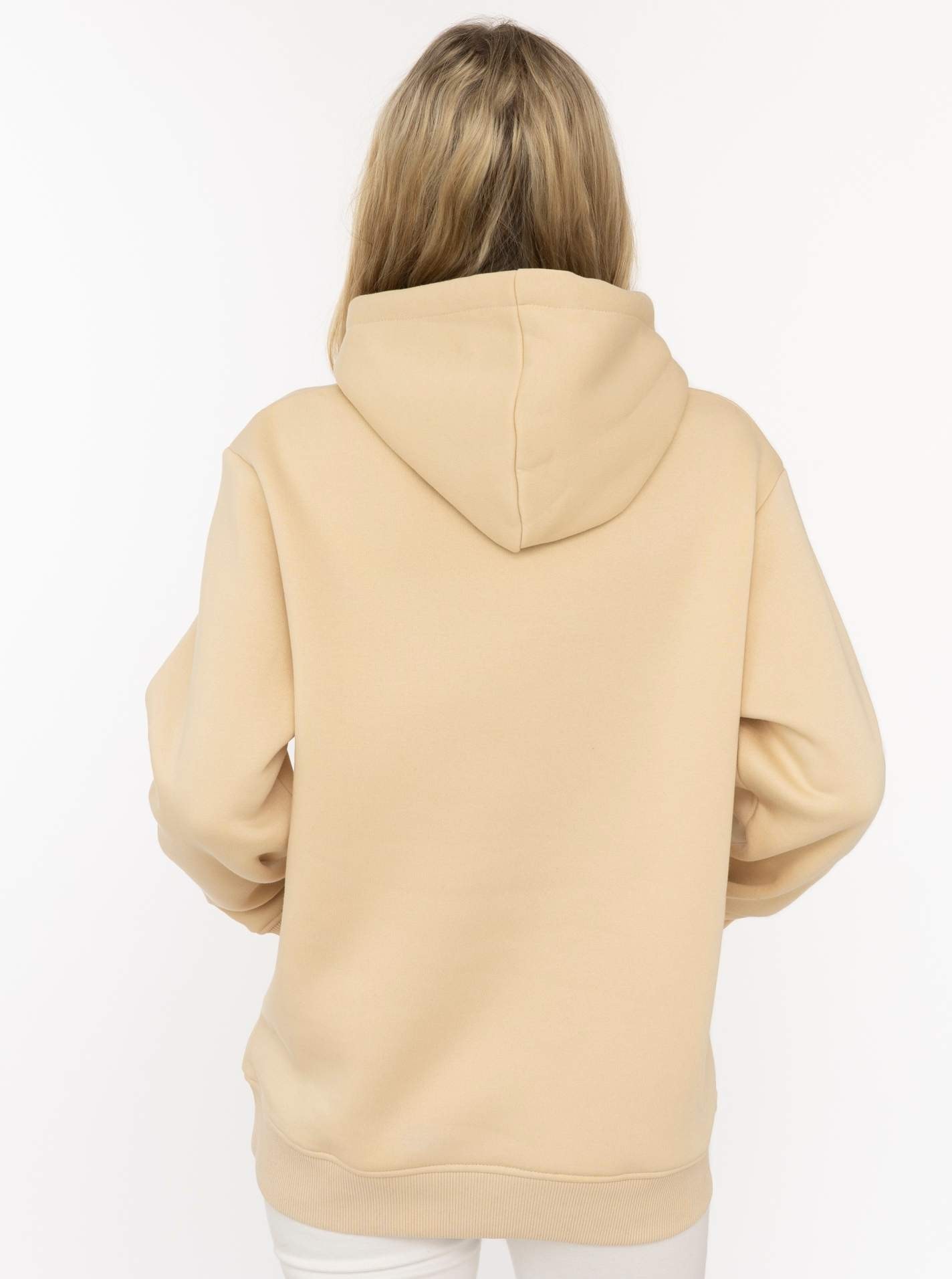 Zwillingsherz Hoodie »"LOVE"«, Kapuzeninnenseite mit Leomuster, großer Print, Kängurutasche
