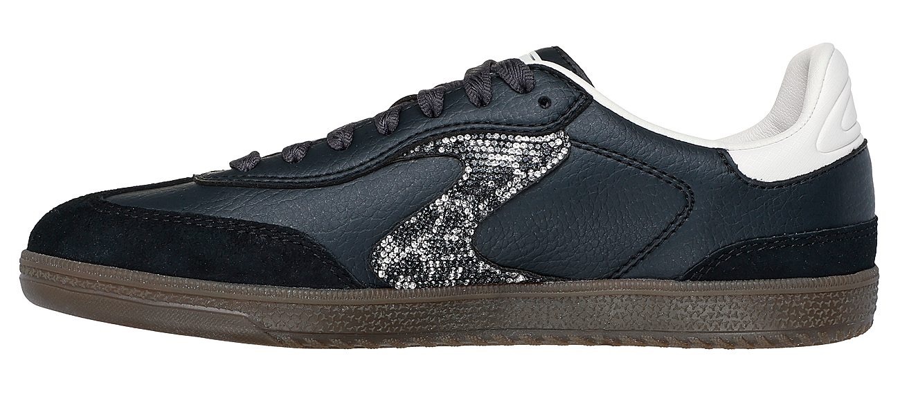 Skechers Sneaker »HOTSHOT-SHIMMERING SPOTS«, Retro Sneaker, Schnürschuh mit glitzerndem Animal-Einsatz