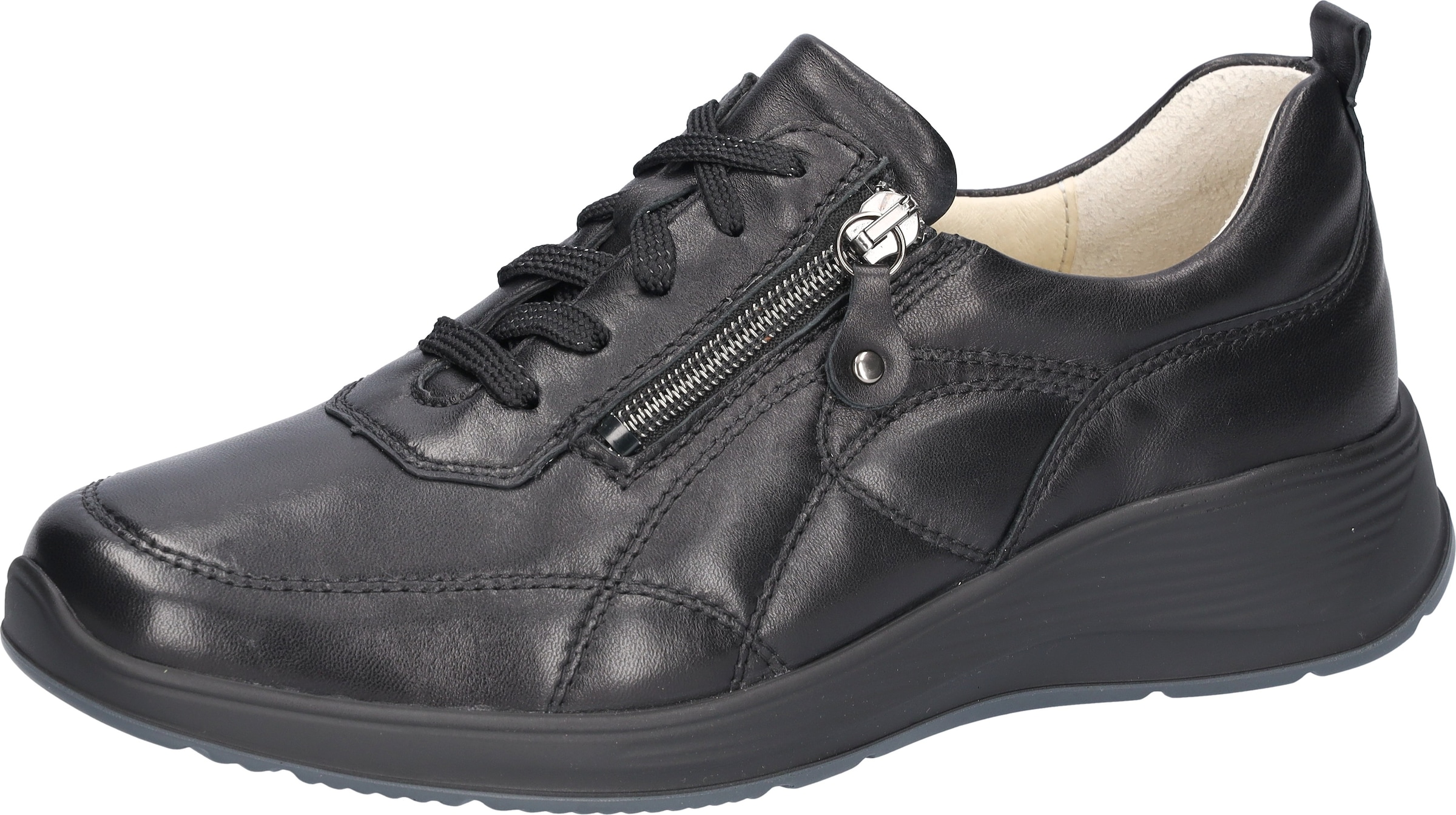 Waldläufer Schnürschuh "Kalea" Komforschuh, Halbschuh mit seitlichen Reißverschlüssen, K-Weite