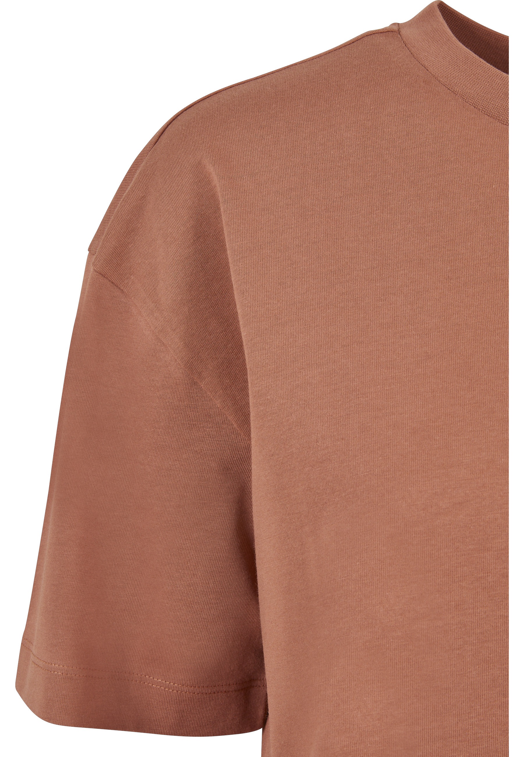 Urban Classics Robe Courte à Manches Courtes Organic Oversized Slit Terracotta S Femme 3