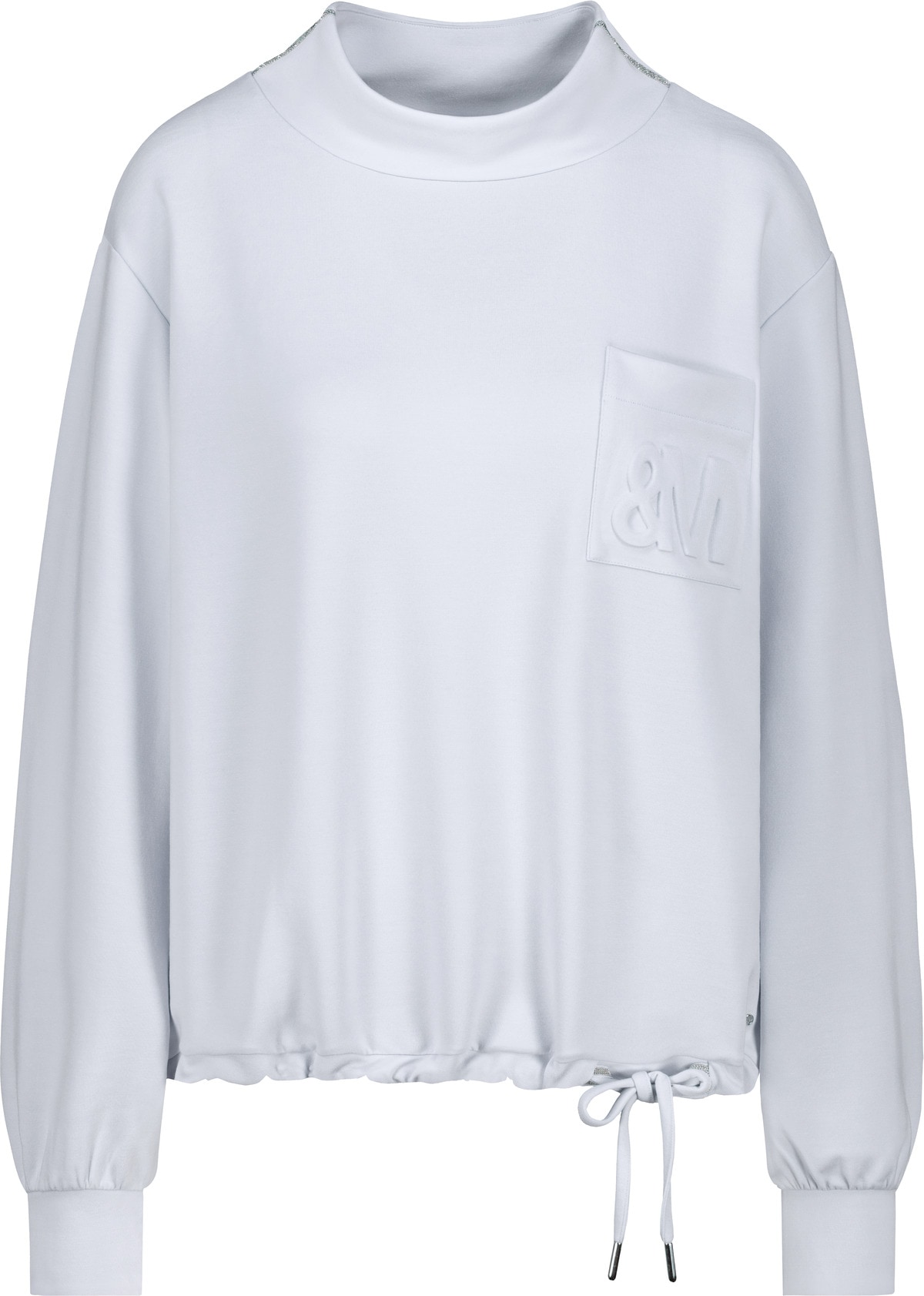 Monari Sweatshirt »Sweatshirt Basic Schmuckdetail«, Regular fit mit Stehkragen
