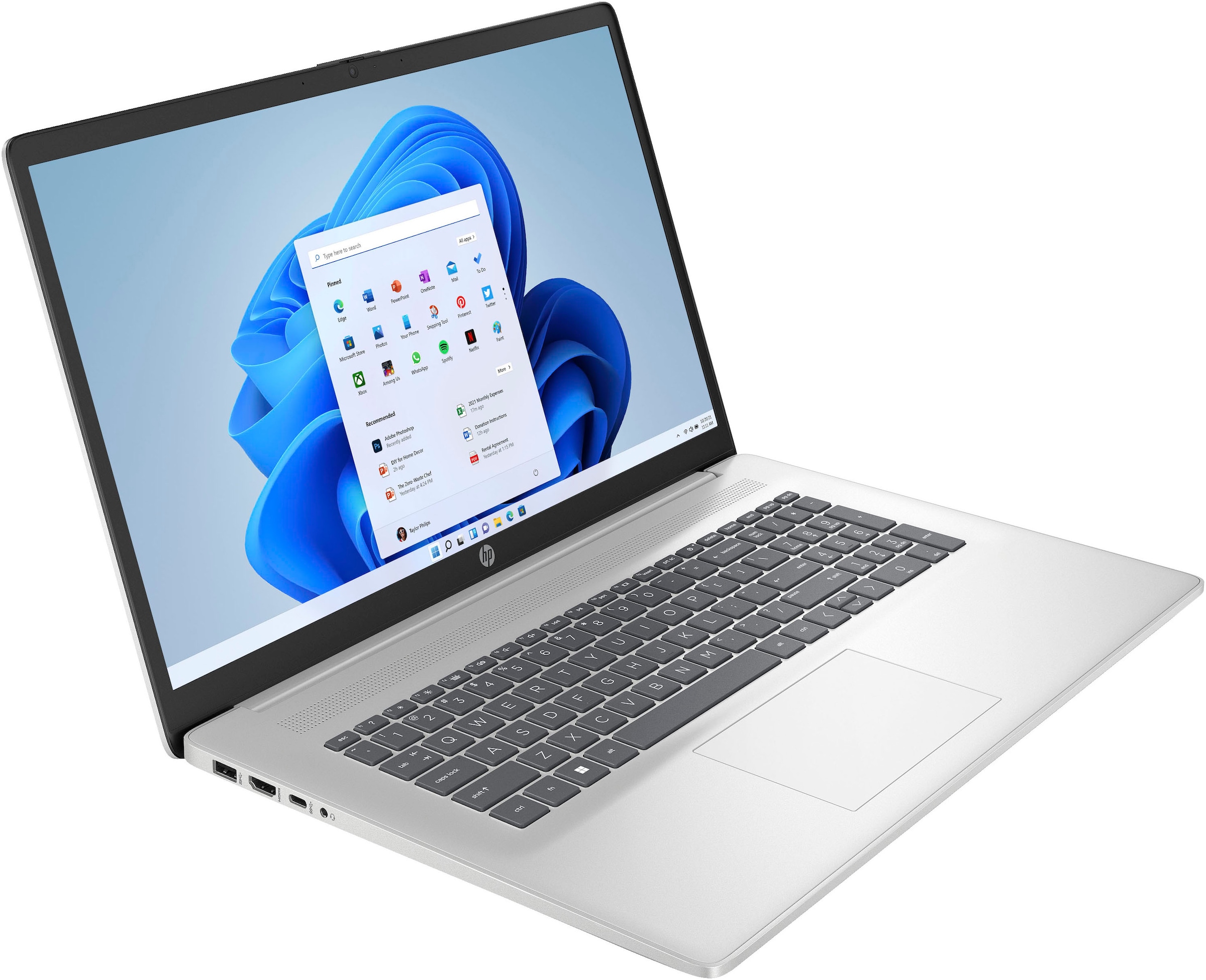 HP Notebook »17-cn4033ng«, 43,9 cm, / 17,3 Zoll, Intel, Core 3, Intel Graphics, 512 GB SSD