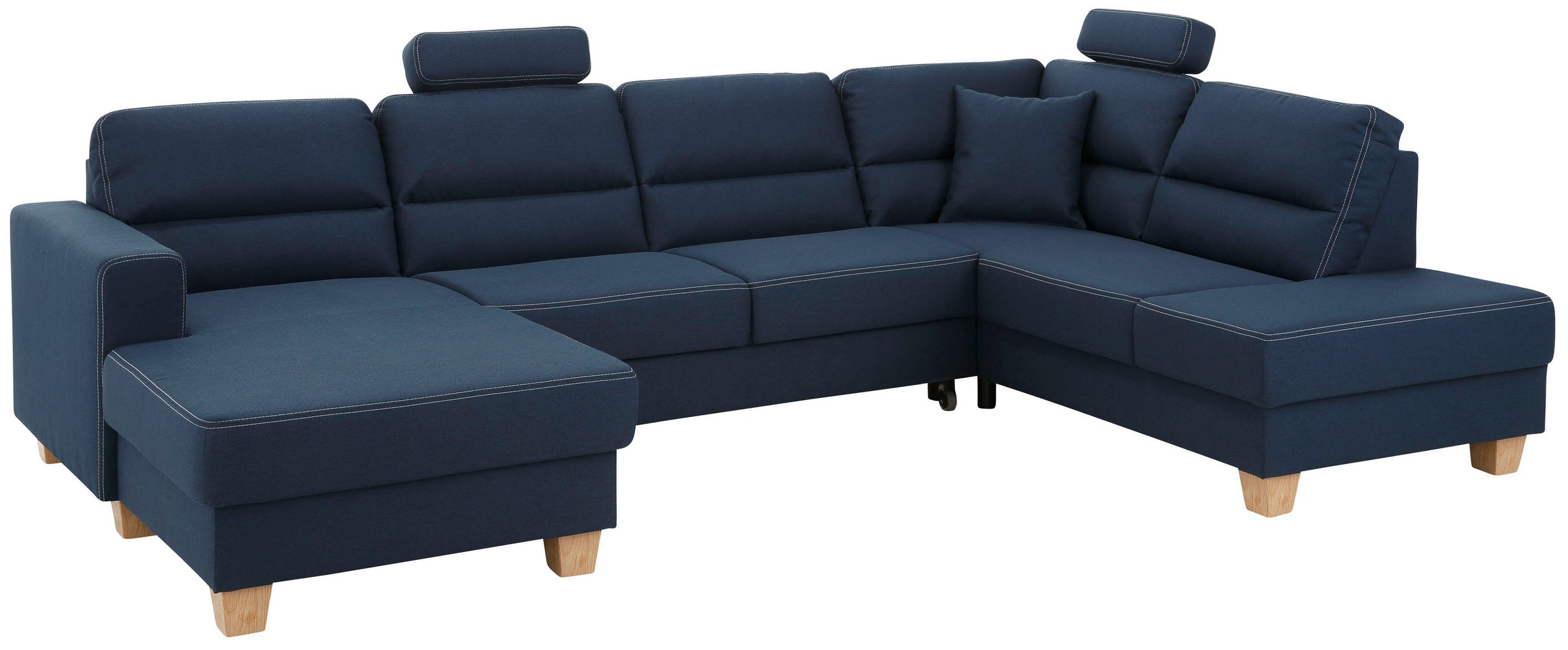 Home affaire Wohnlandschaft "Navan, komfortabel mit viel Platz, U-Form" wah günstig online kaufen