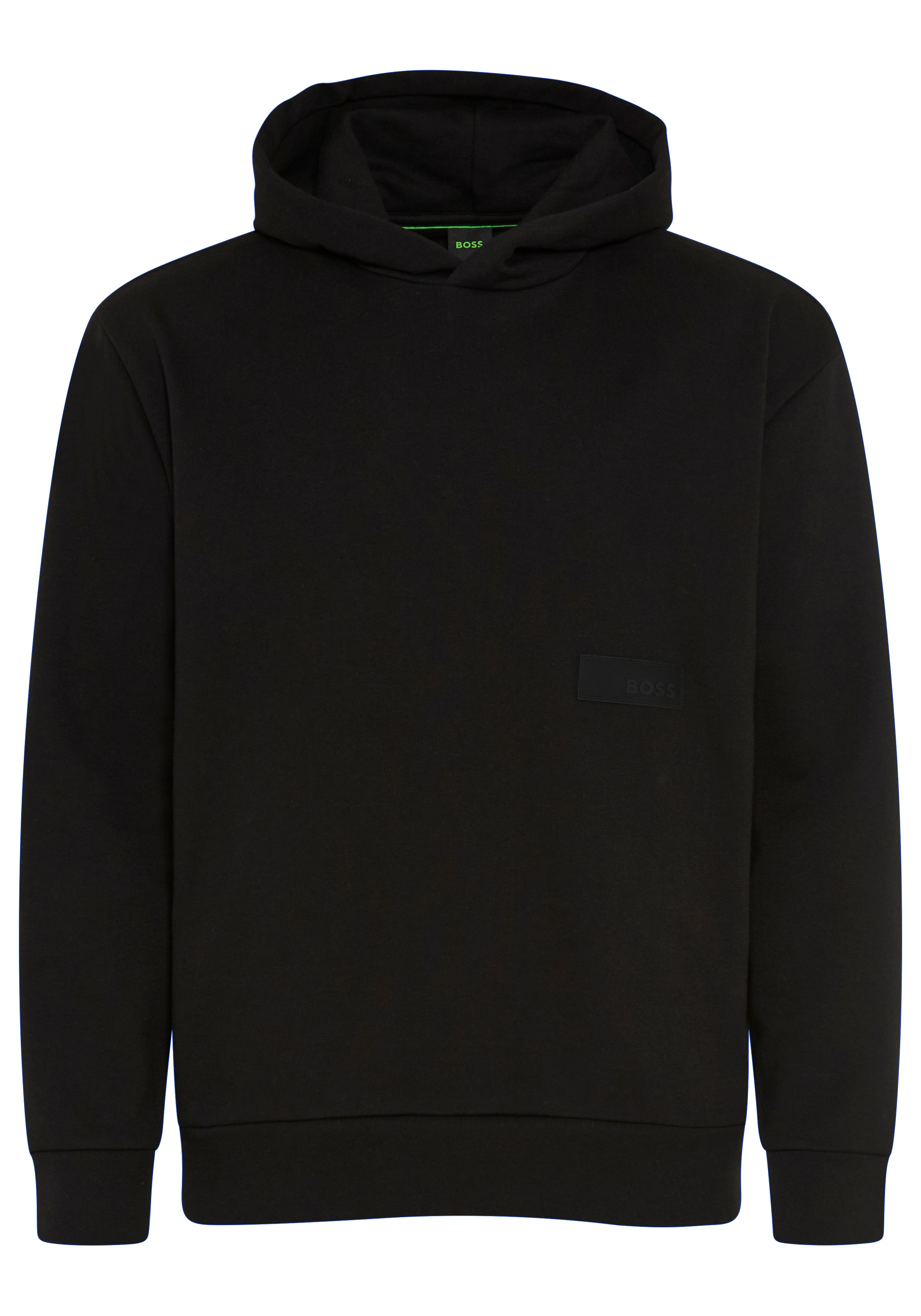 BOSS GREEN Kapuzensweatshirt, Rippbündchen, Relaxed Fit, Baumwollmischung