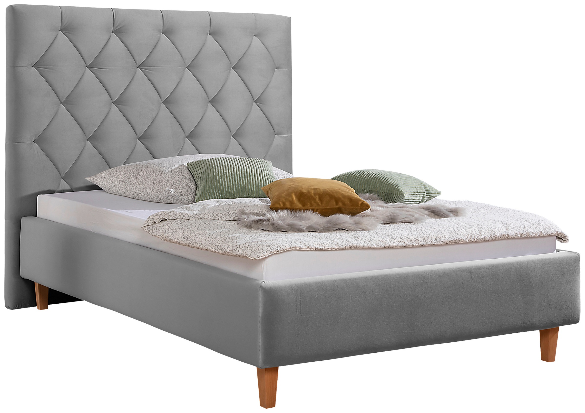 Home affaire Polsterbett "Sunley 140" Kreuzsteppung, Kopfteilhöhe 142 cm, o günstig online kaufen