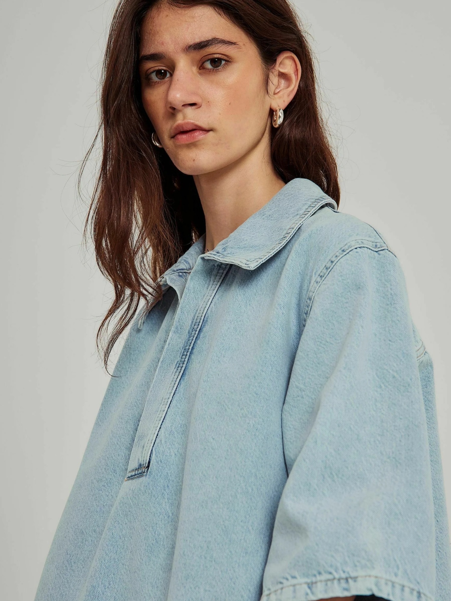 NORR Jeanskleid »NORR Dress Hannali V-neck Denim«