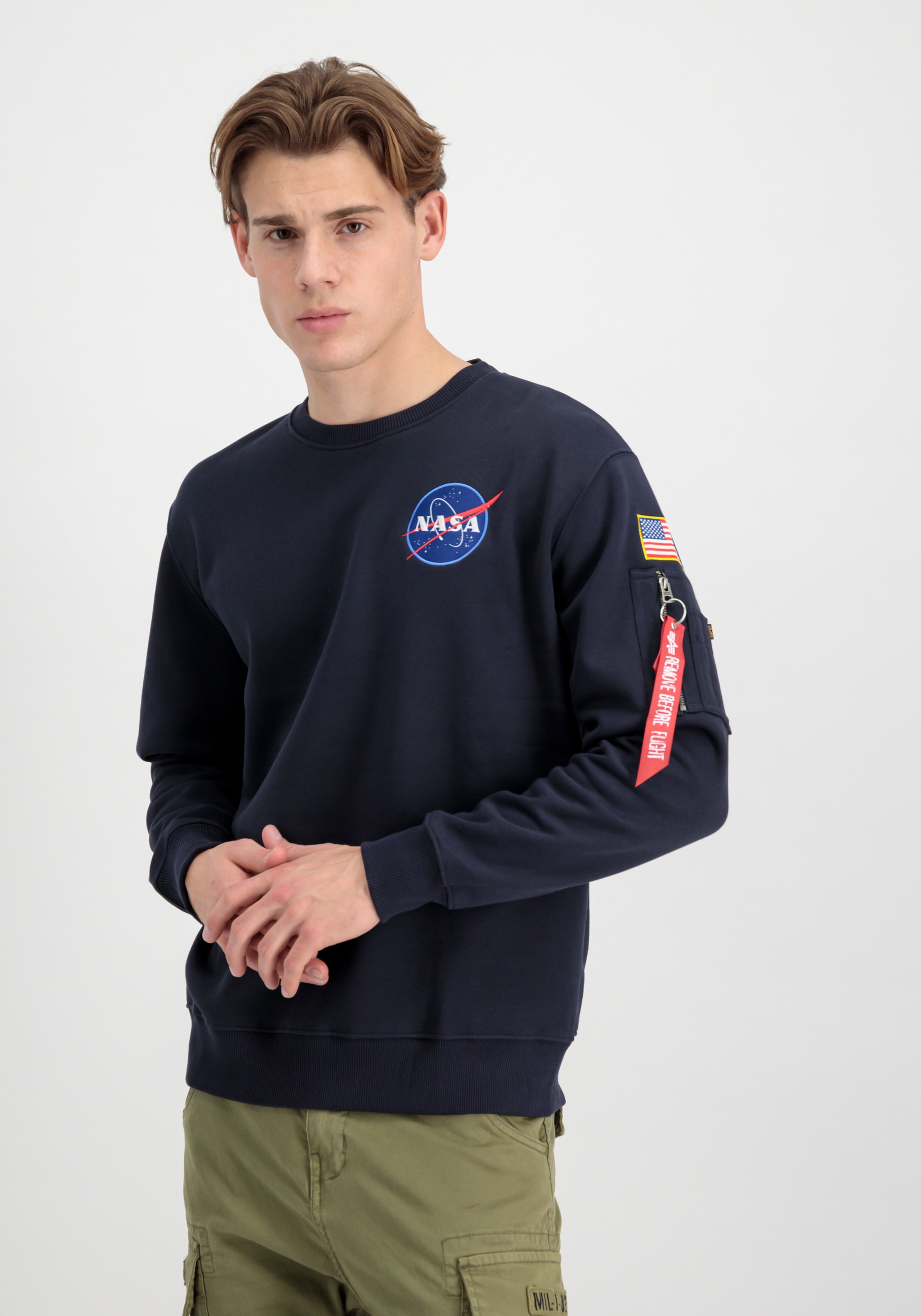 Alpha Industries Sweater "Alpha Industries Men - Sweatshirts Space Shuttle Sweater"