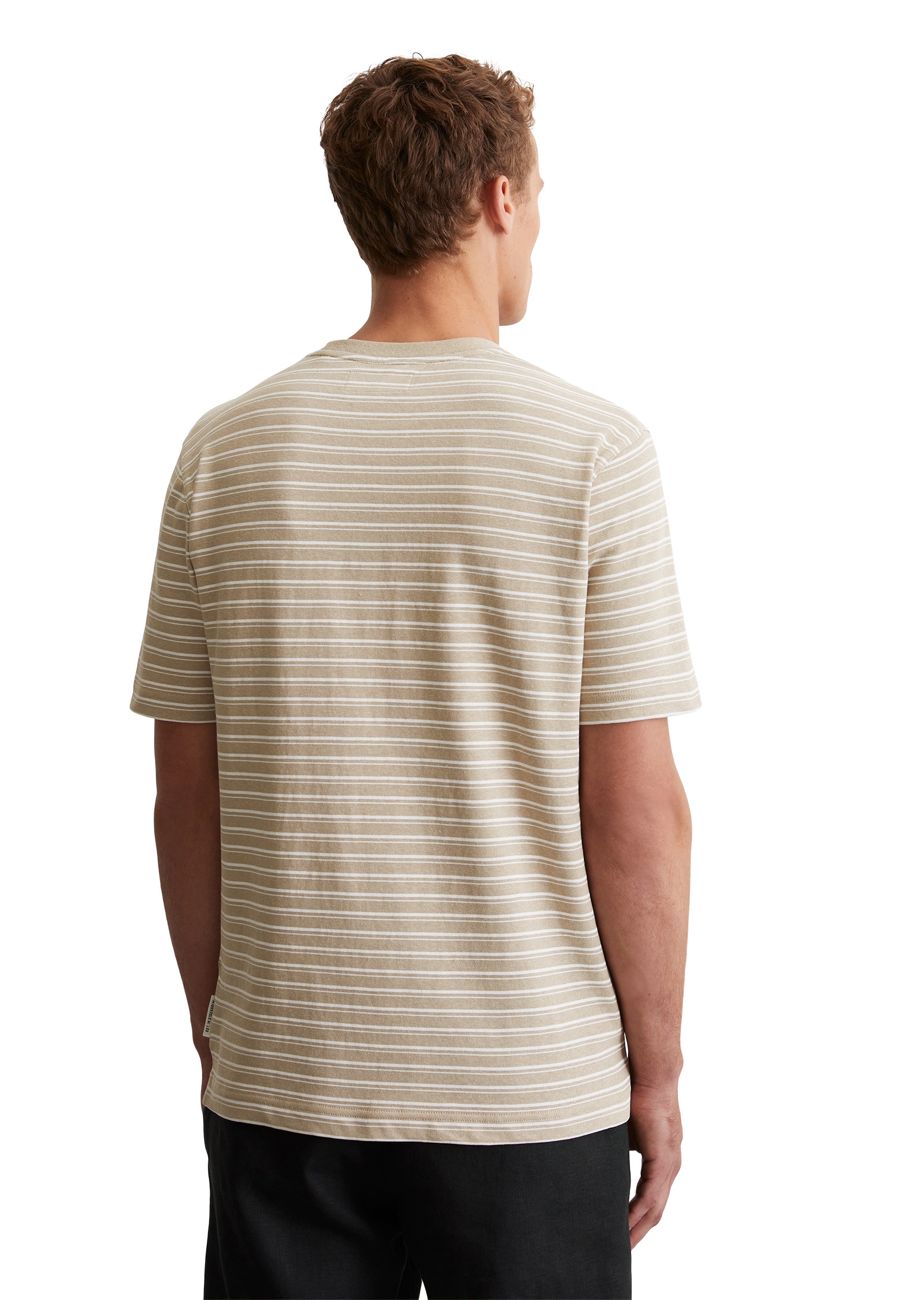 Marc O'Polo T-Shirt »aus Bio-Baumwoll-Leinen-Mix«