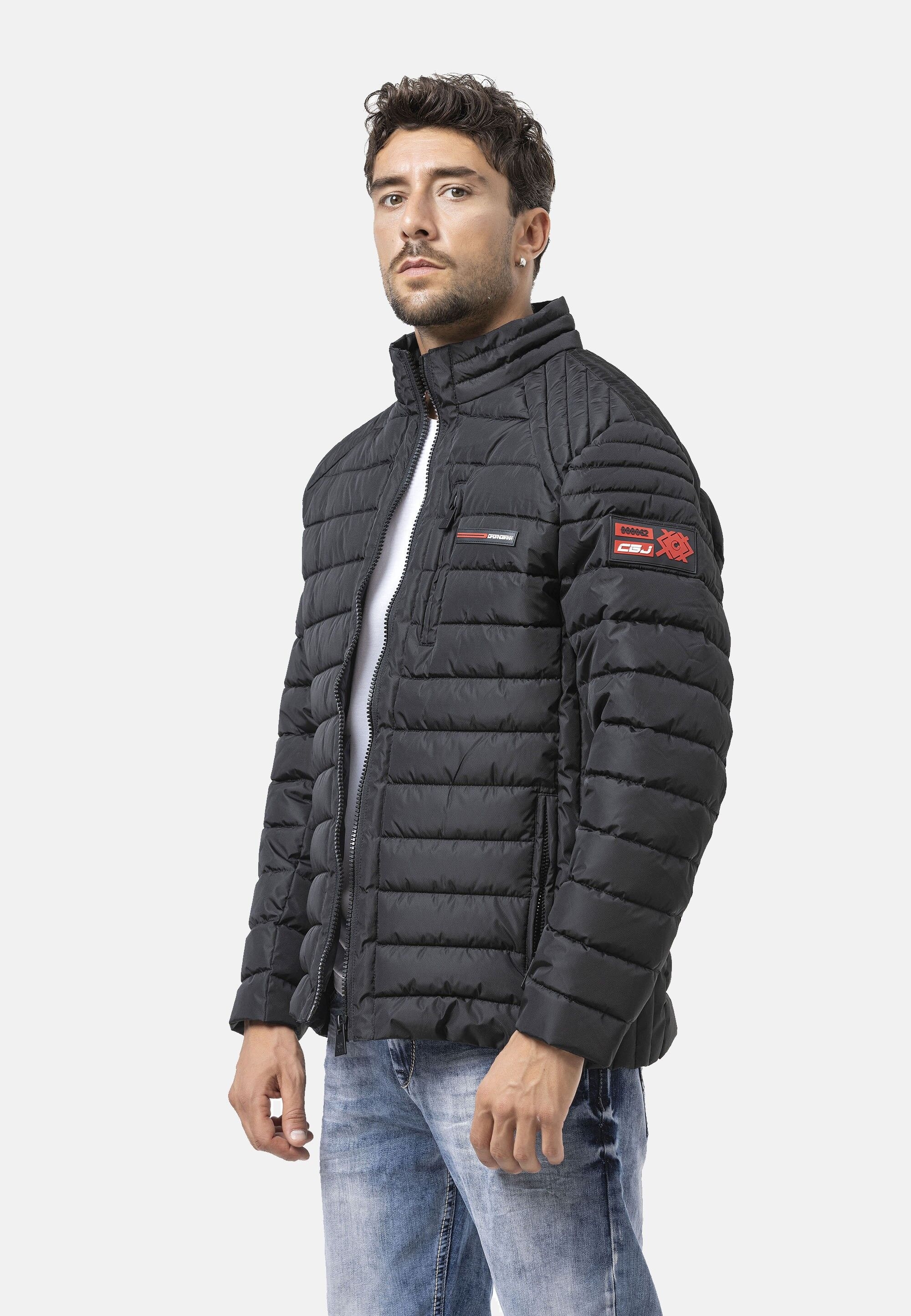Cipo & Baxx Winterjacke »CM225« ohne Kapuze alltagstauglich mit sportlichem Design